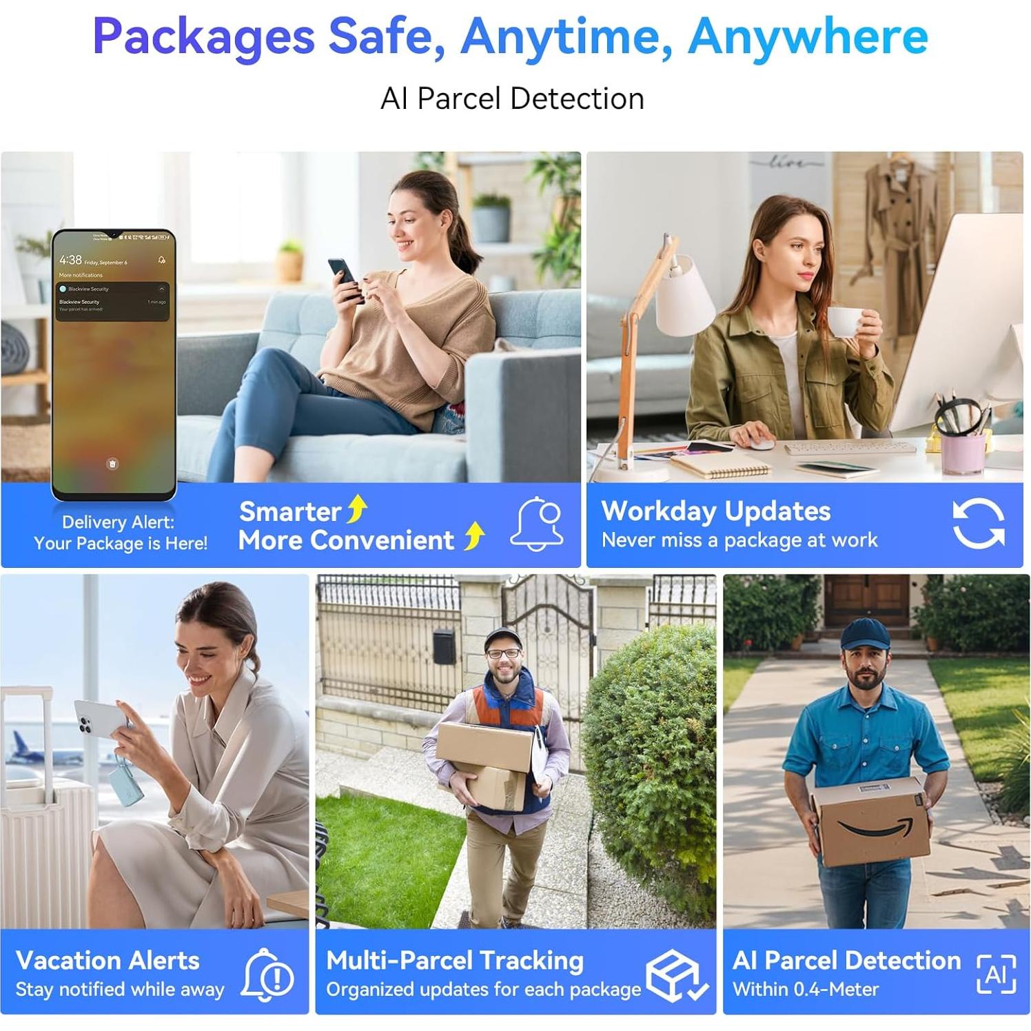 Cerradura Inteligente Blackview SE80 con Cámara 3.5K y Timbre