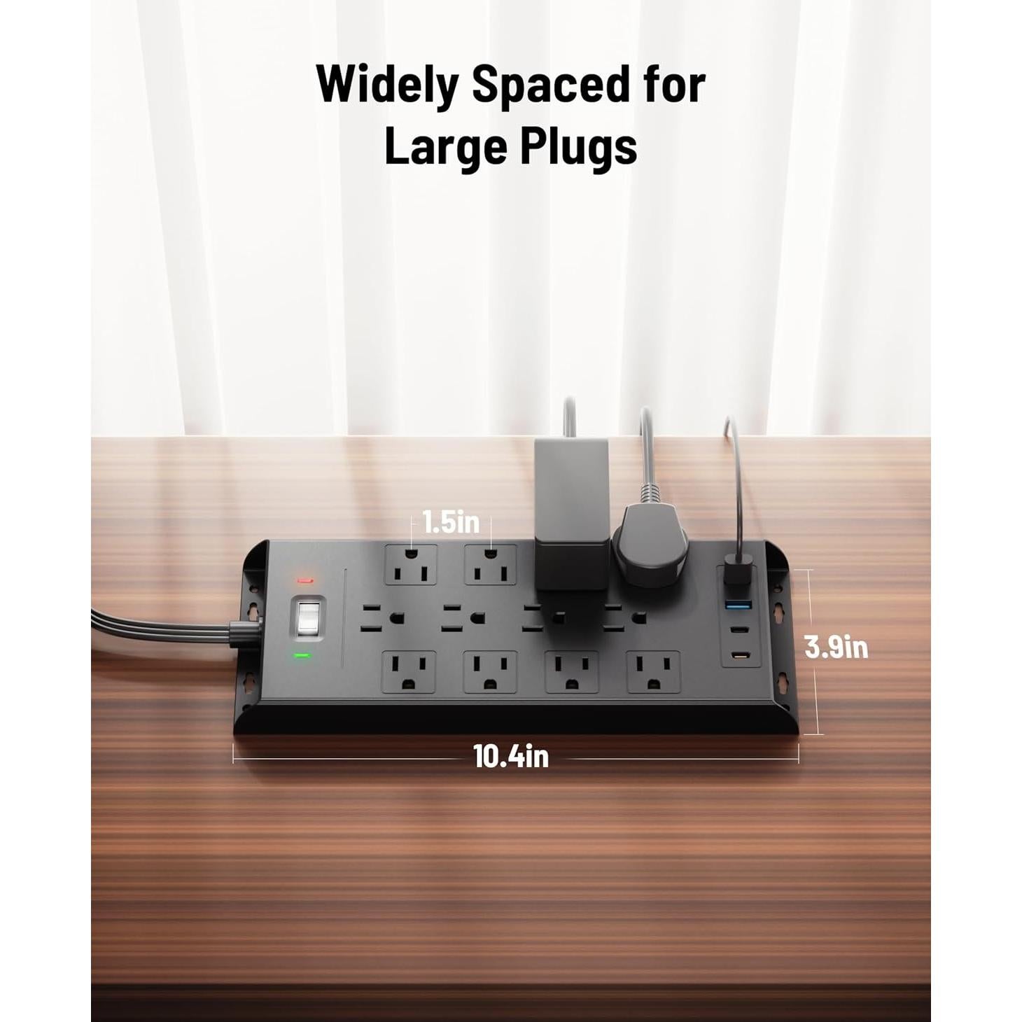 Protector de Sobretensión LeZone 3.05m 12 Salidas 20W USB