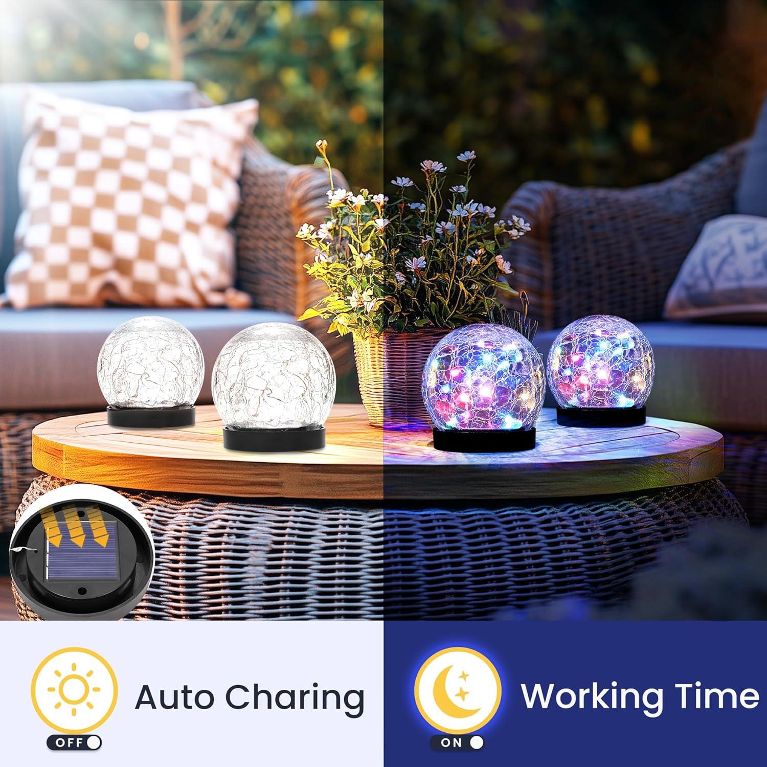 Luces Solares Exteriores PATIOPIA 2 Paquete Multicolor 23cm