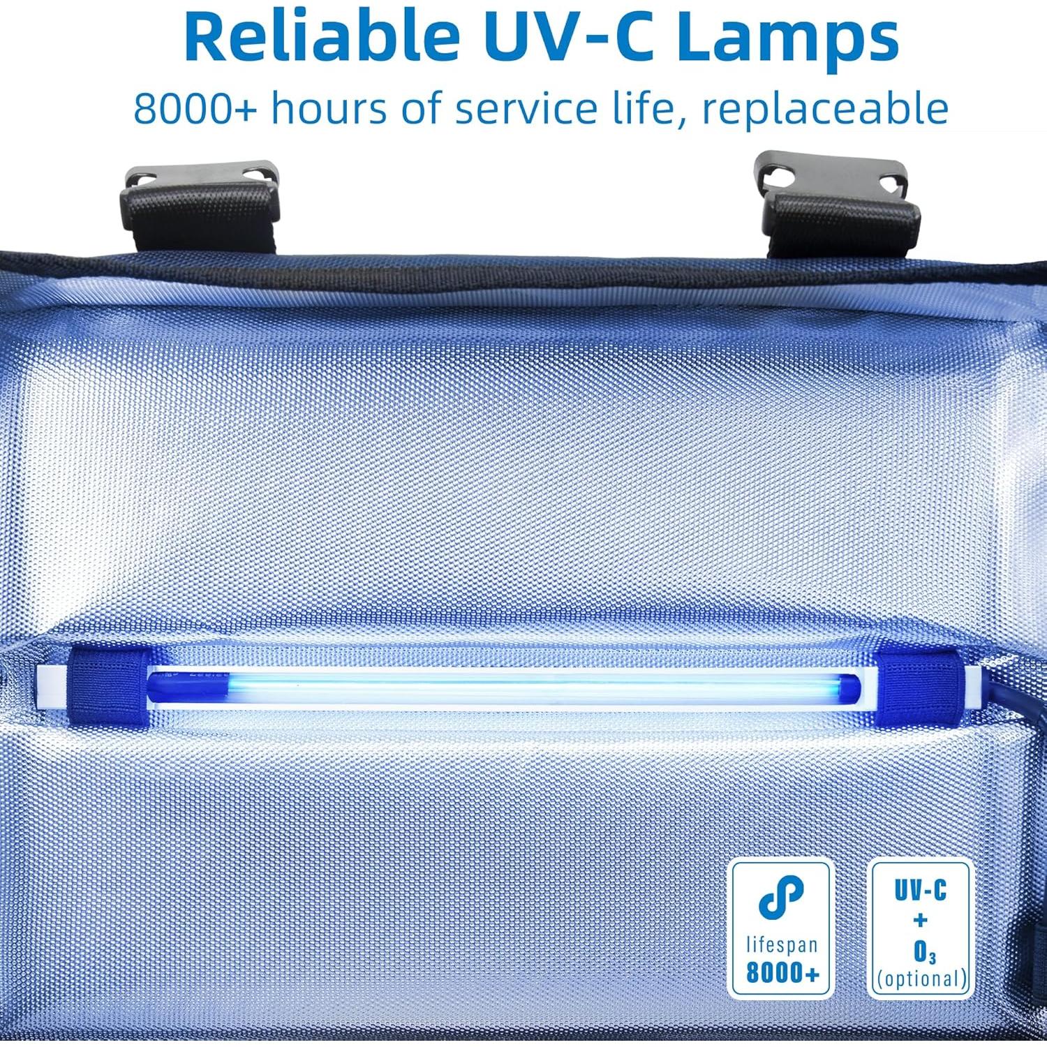 Caja Desinfectante UV 12L UVCoolPlunge Plegable con Temporizador