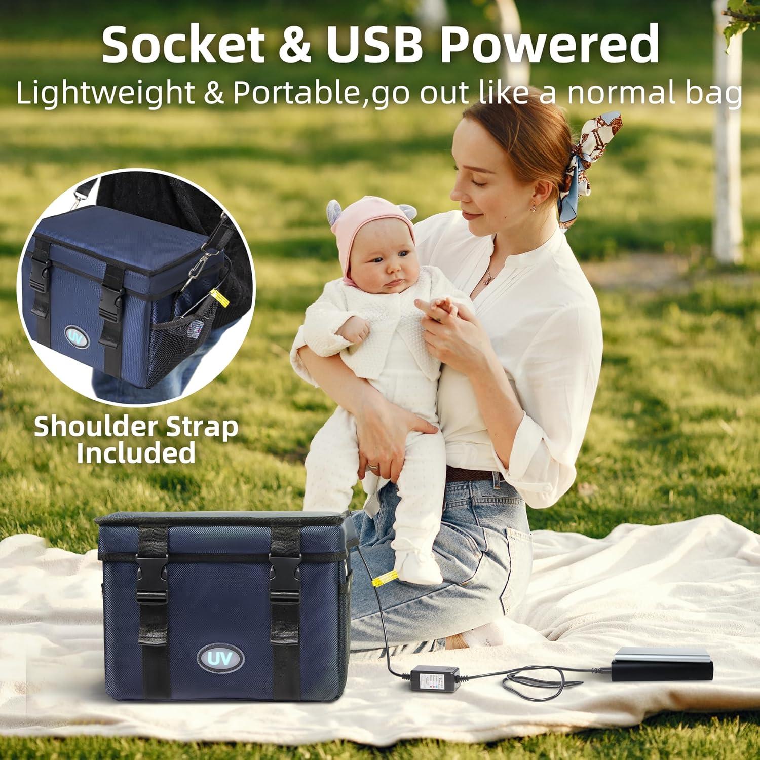 Caja Desinfectante UV 12L UVCoolPlunge Plegable con Temporizador