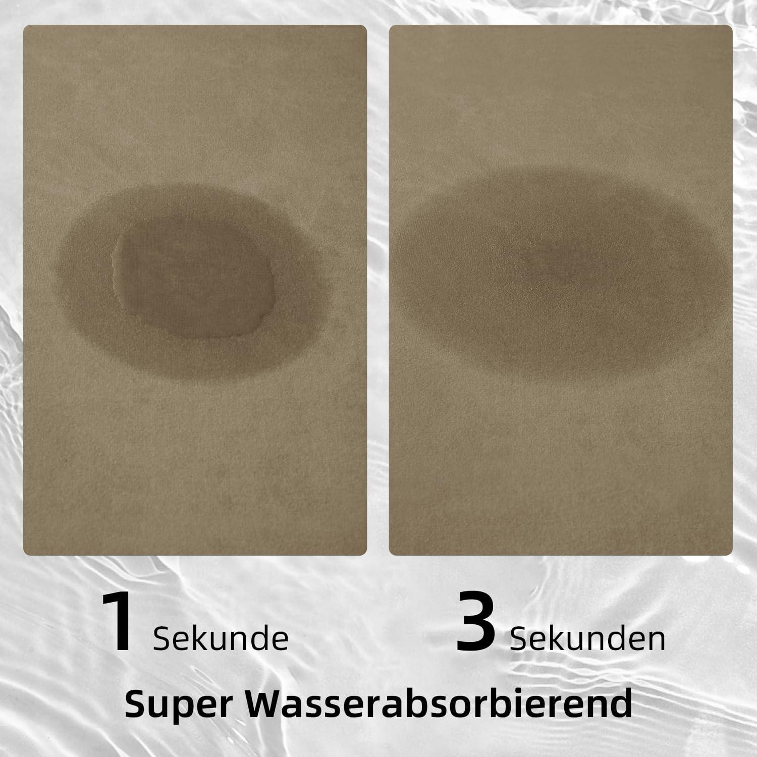 Alfombrilla de Baño Antideslizante Chakme Beige 61x41 cm