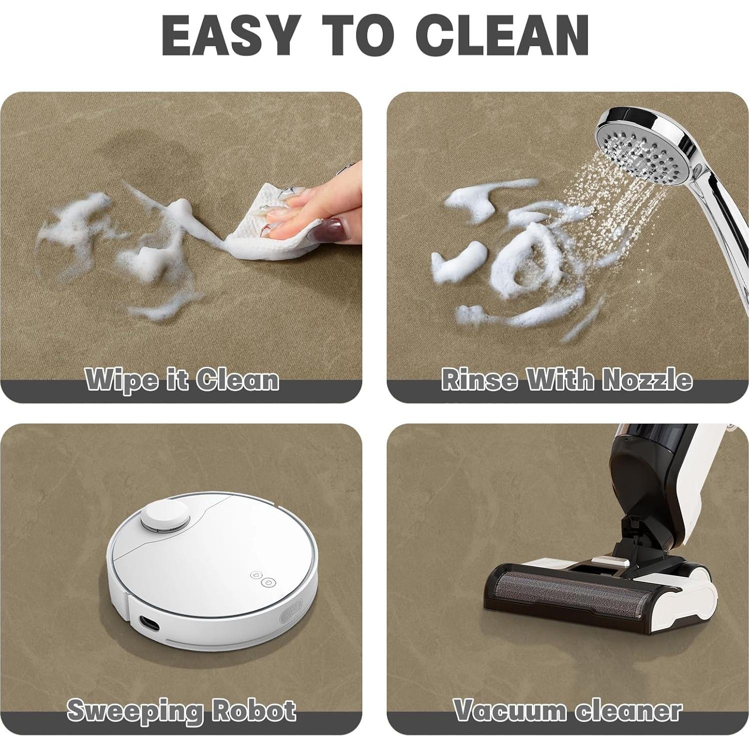 Alfombrilla de Baño Antideslizante Chakme Beige 61x41 cm