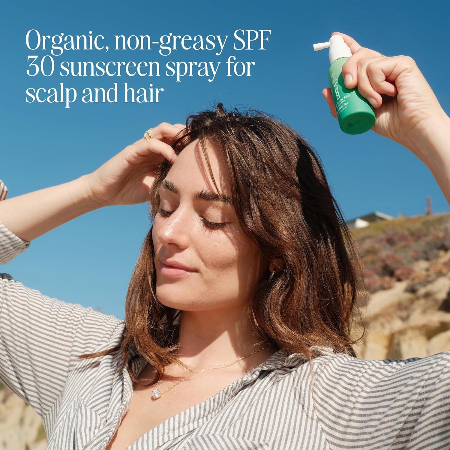 Spray Solar Orgánico COOLA para Cabello y Cuero Cabelludo SPF 30