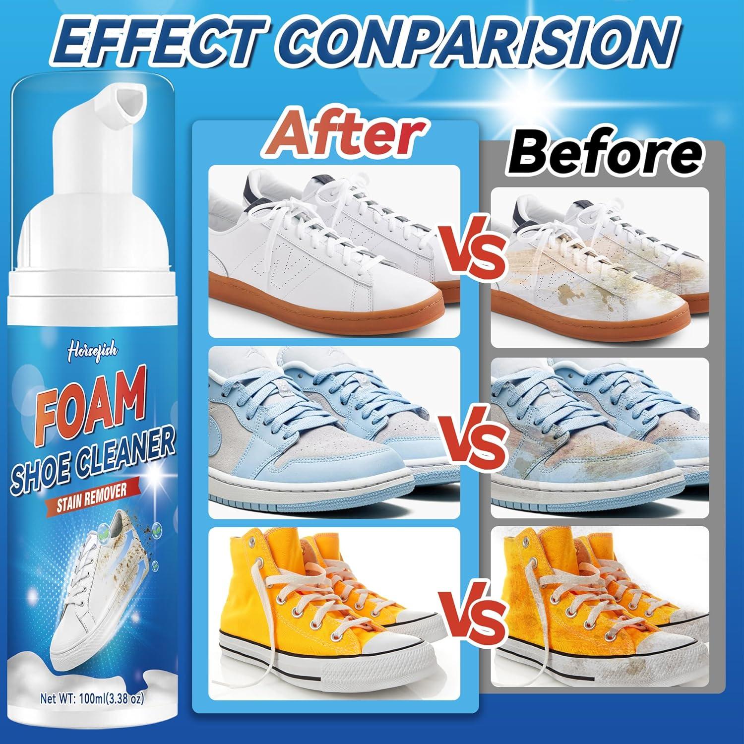 Limpiador de Zapatos HORSEFISH 191ml con Cepillo y Esponja