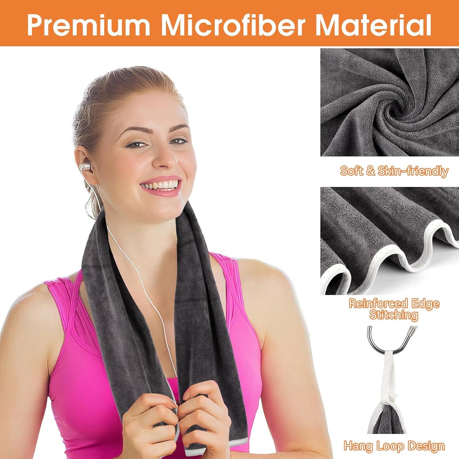 Paquete de 3 Toallas de Gimnasio Hoiny Microfibra 76x36 cm