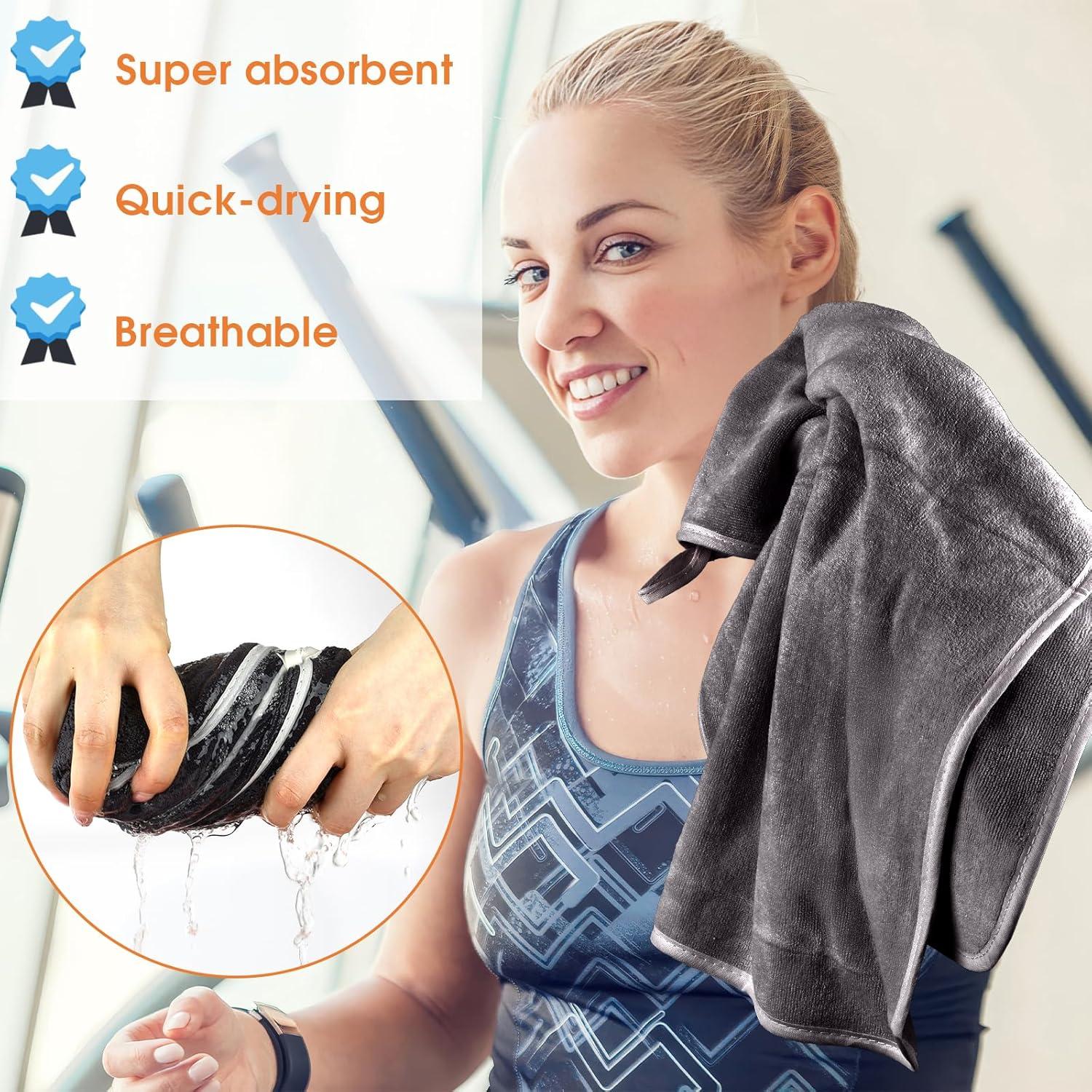 Paquete de 3 Toallas de Gimnasio Hoiny Microfibra 76x36 cm