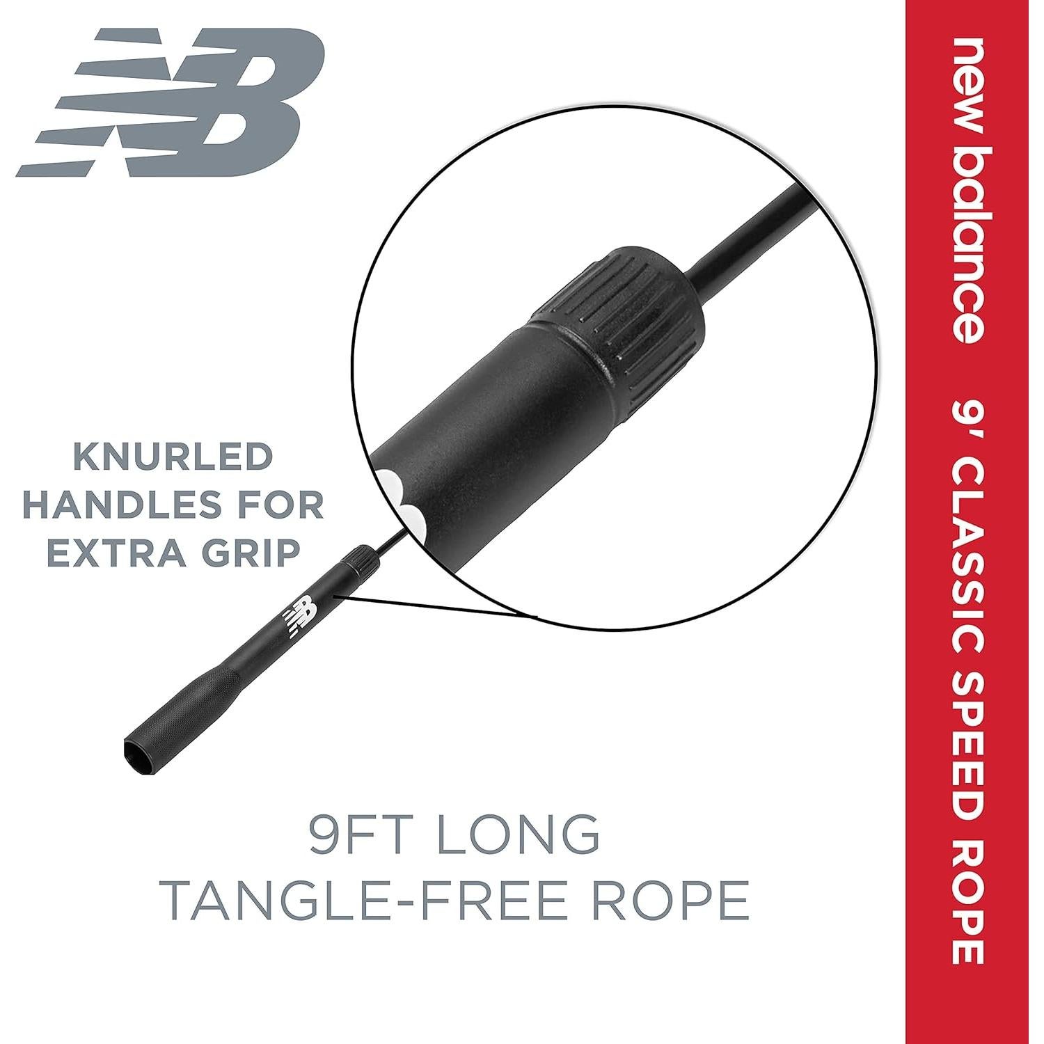 Cuerda de Salto New Balance LAO64333BLK Ajustable 2.74m