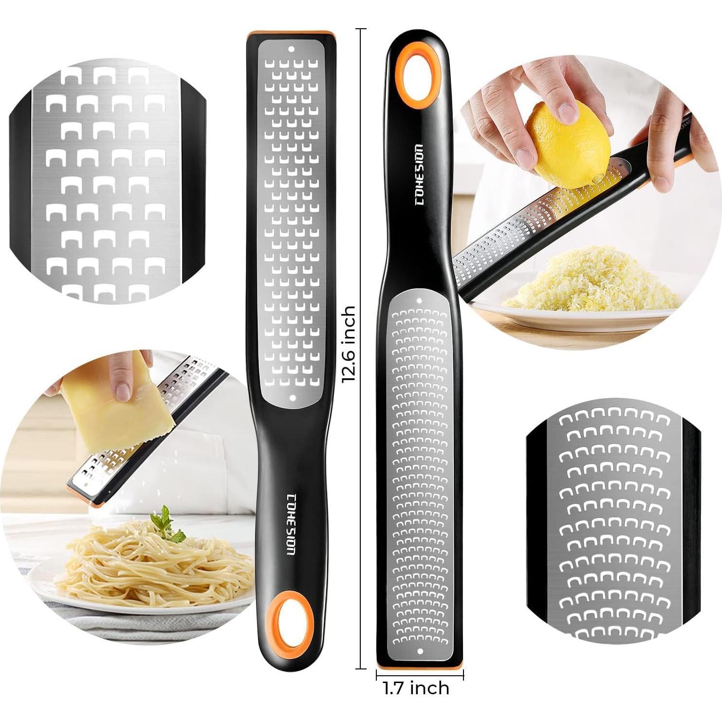 Juego de Rallador Cohesion de Acero Inoxidable - Fino y Grueso