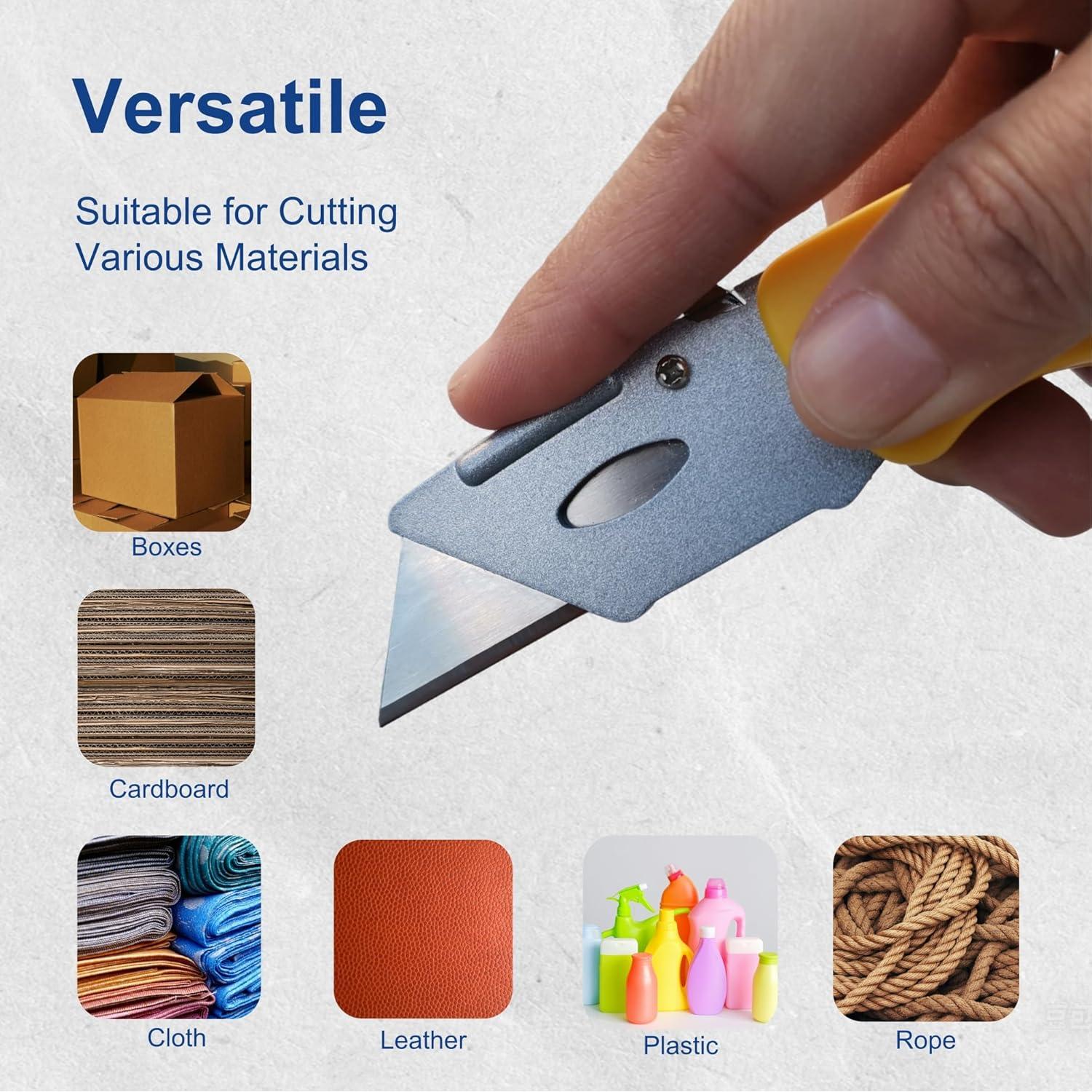 Paquete de 8 Cuchillos Utilitarios Plegables Tosconve con 30 Hojas