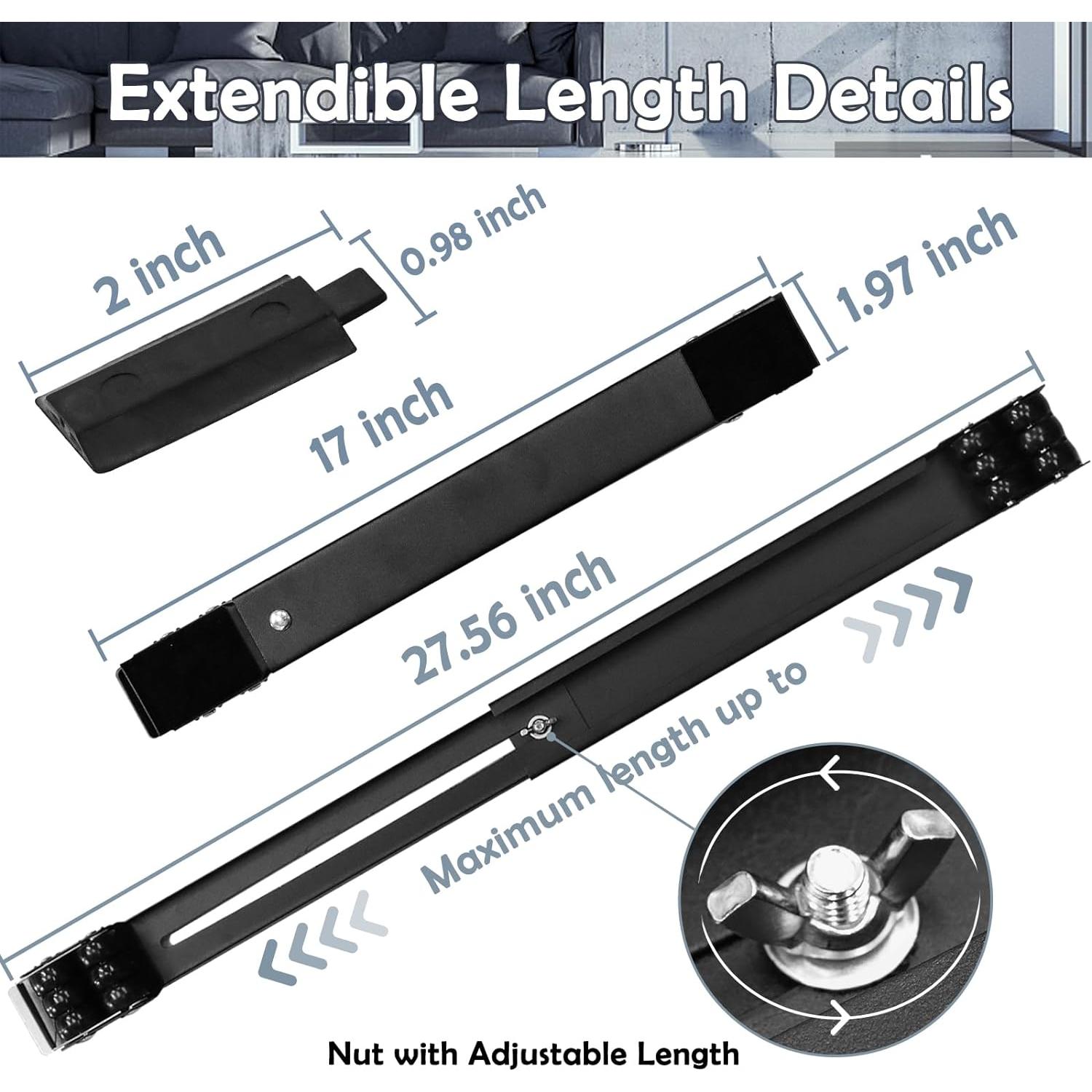 Rodillos para Muebles Majhulla HuaLun Negro Soporta 299 kg