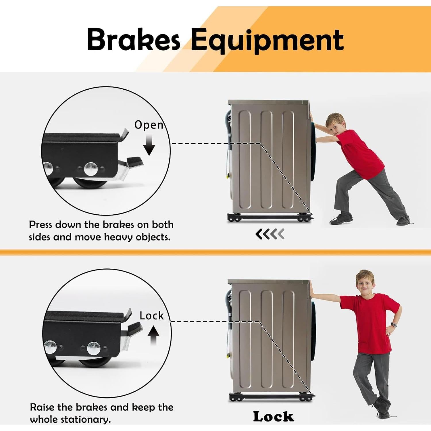 Rodillos para Muebles Majhulla HuaLun Negro Soporta 299 kg