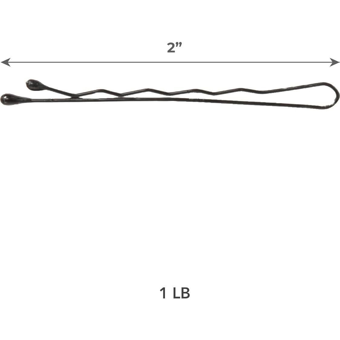 Pasadores de Pelo ForPro Negros 400 unidades 5.08 cm Antideslizantes