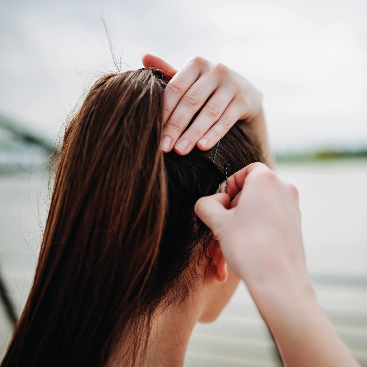 Pasadores de Pelo ForPro Negros 400 unidades 5.08 cm Antideslizantes