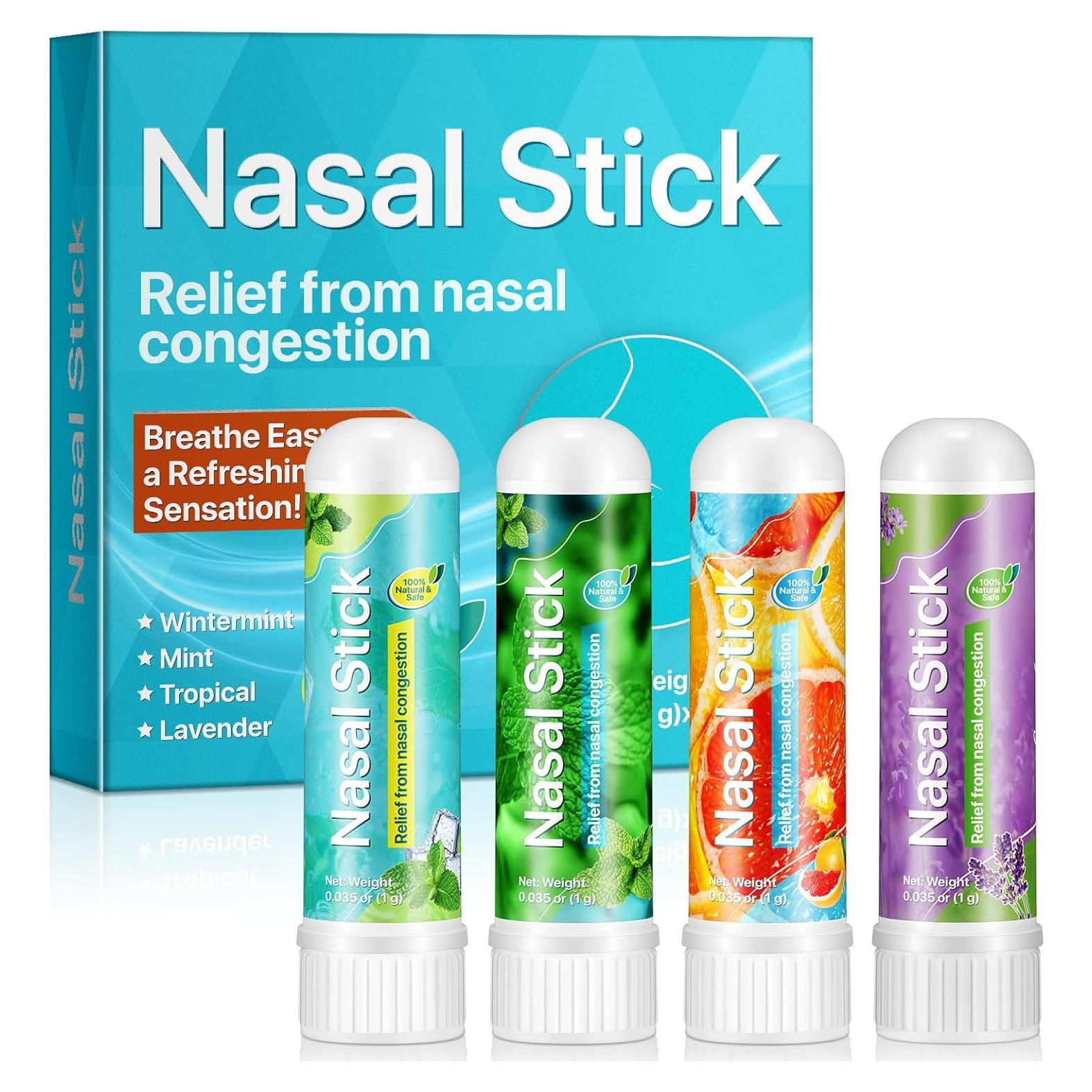 Set de 4 Palitos Inhaladores Nasales Ruduwu - Energía y Alivio