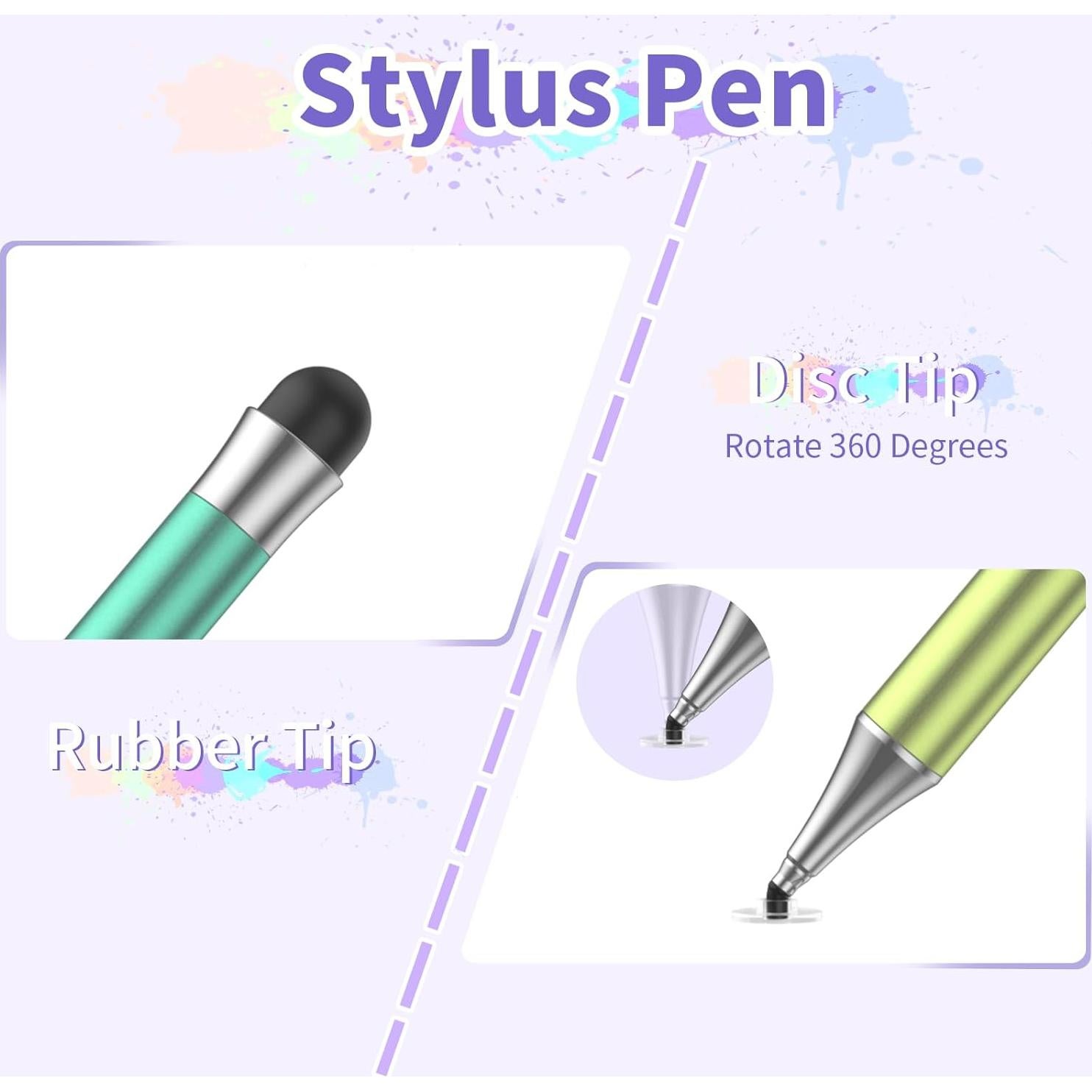 Lápices Stylus Coloridos OOCLCURFUL para Pantallas Táctiles - 3 Pcs