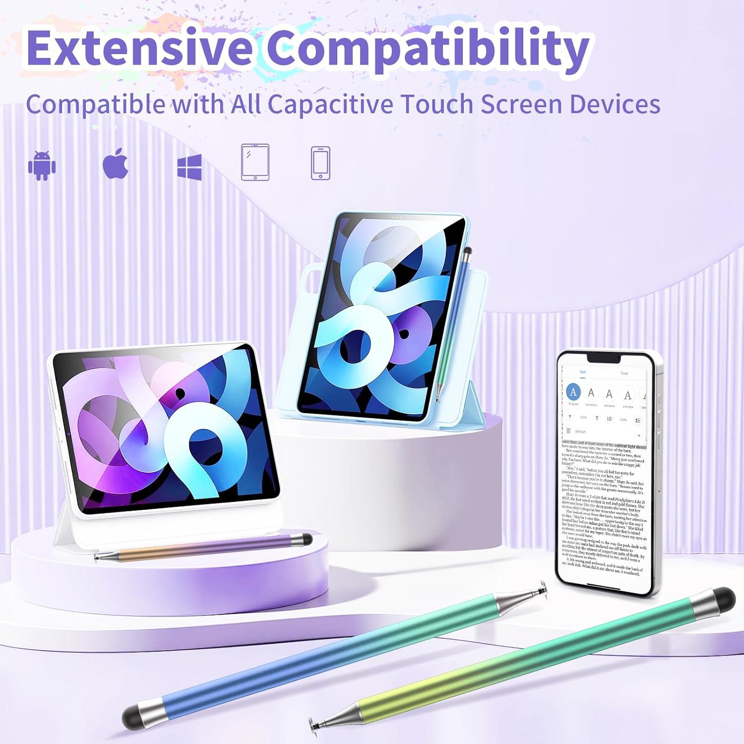 Lápices Stylus Coloridos OOCLCURFUL para Pantallas Táctiles - 3 Pcs