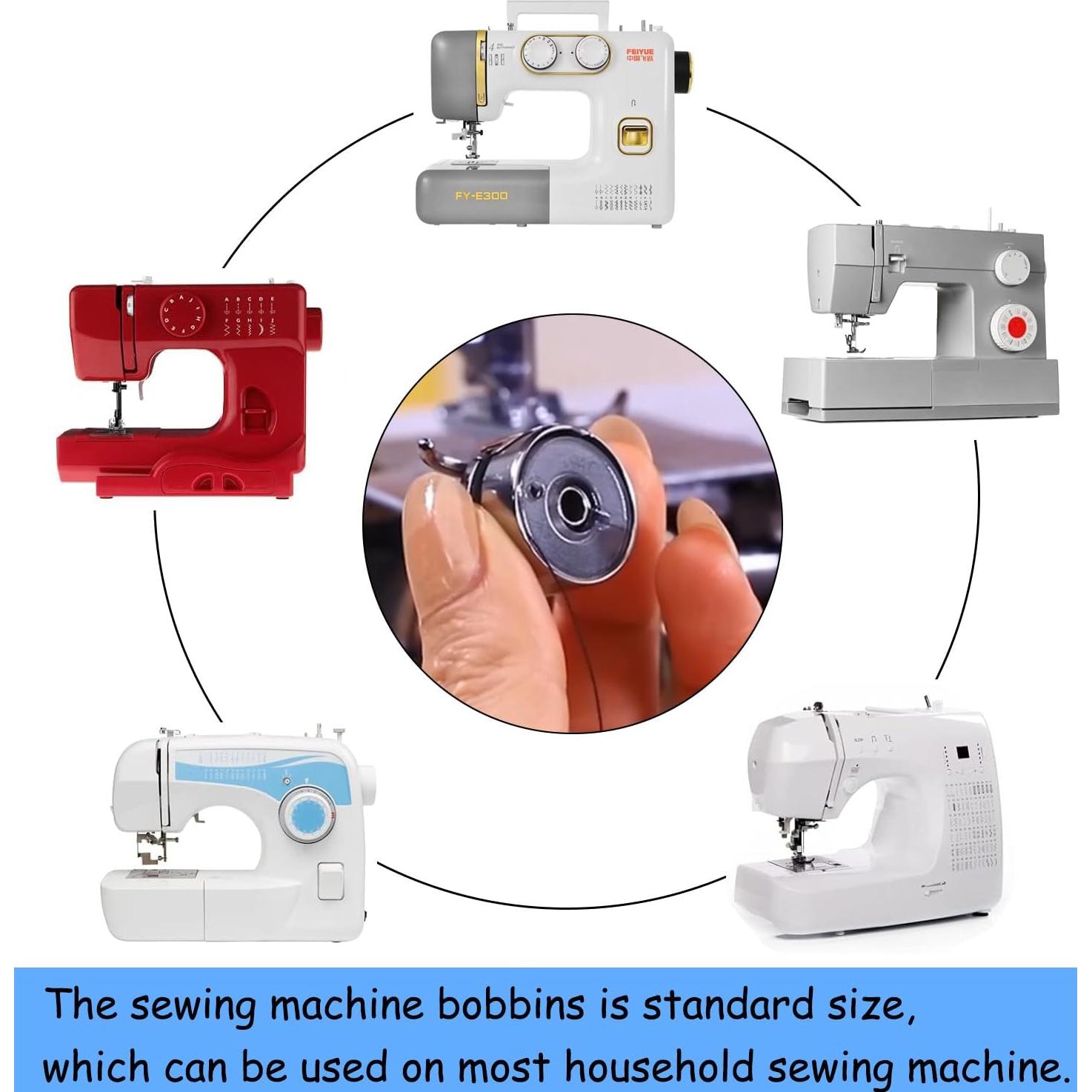 Bobinas de Plástico Transparentes YEQIN 20 Pcs Clase 15 para Coser