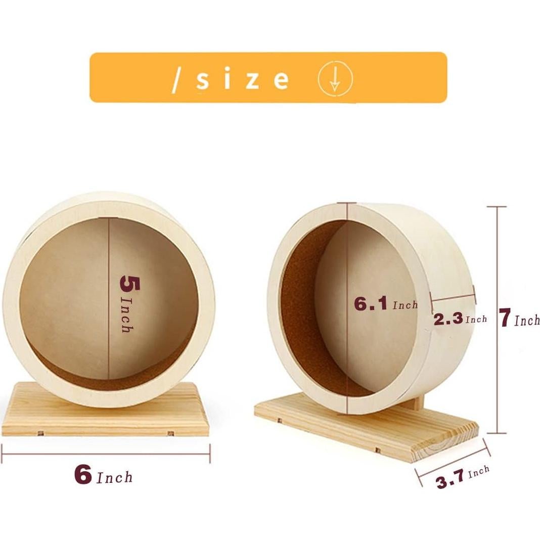 Rueda de Ejercicio Silenciosa Antiai para Hámster S