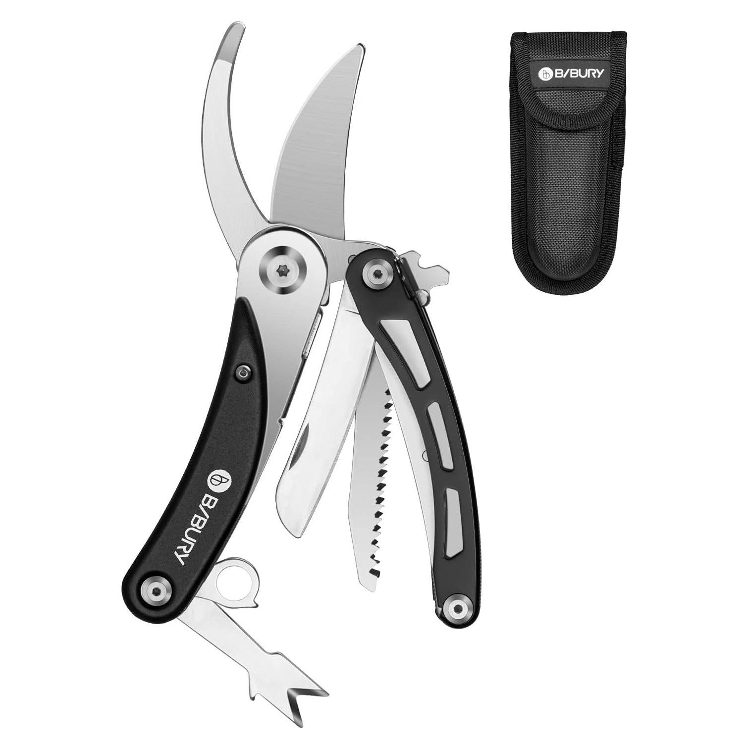 Tijeras de Jardinería Multifuncionales BIBURY, Acero Inoxidable 420