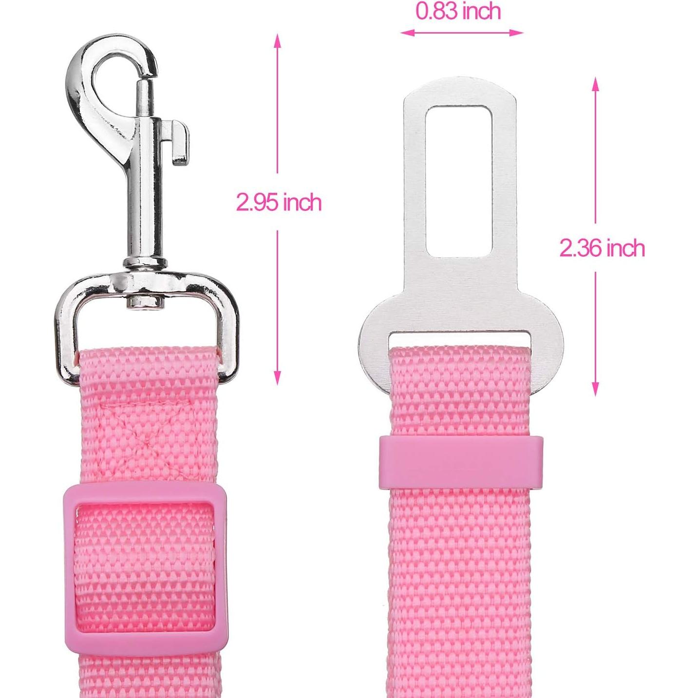 Correa de Asiento Ajustable para Mascotas Elisel 2 Paquetes