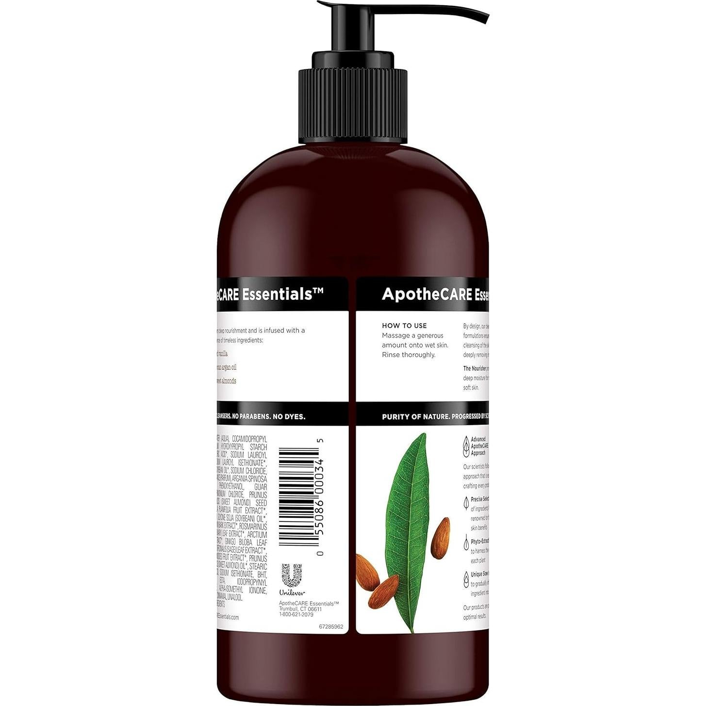 Gel de Ducha ApotheCARE Essentials Vainilla 473 ml Aceite Argán