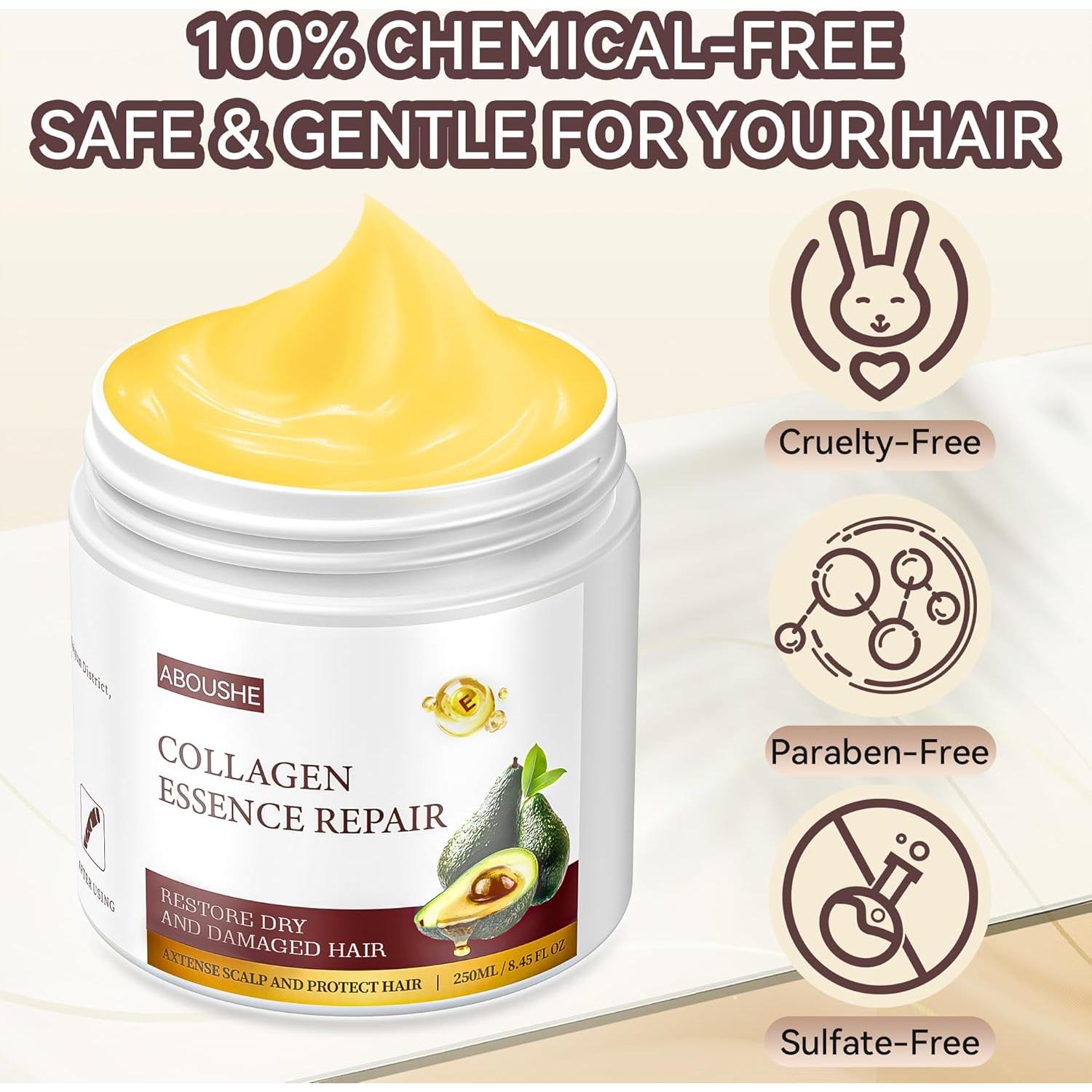 Mascarilla de Colágeno Acondicionadora Aboushe 250ml Hidratante