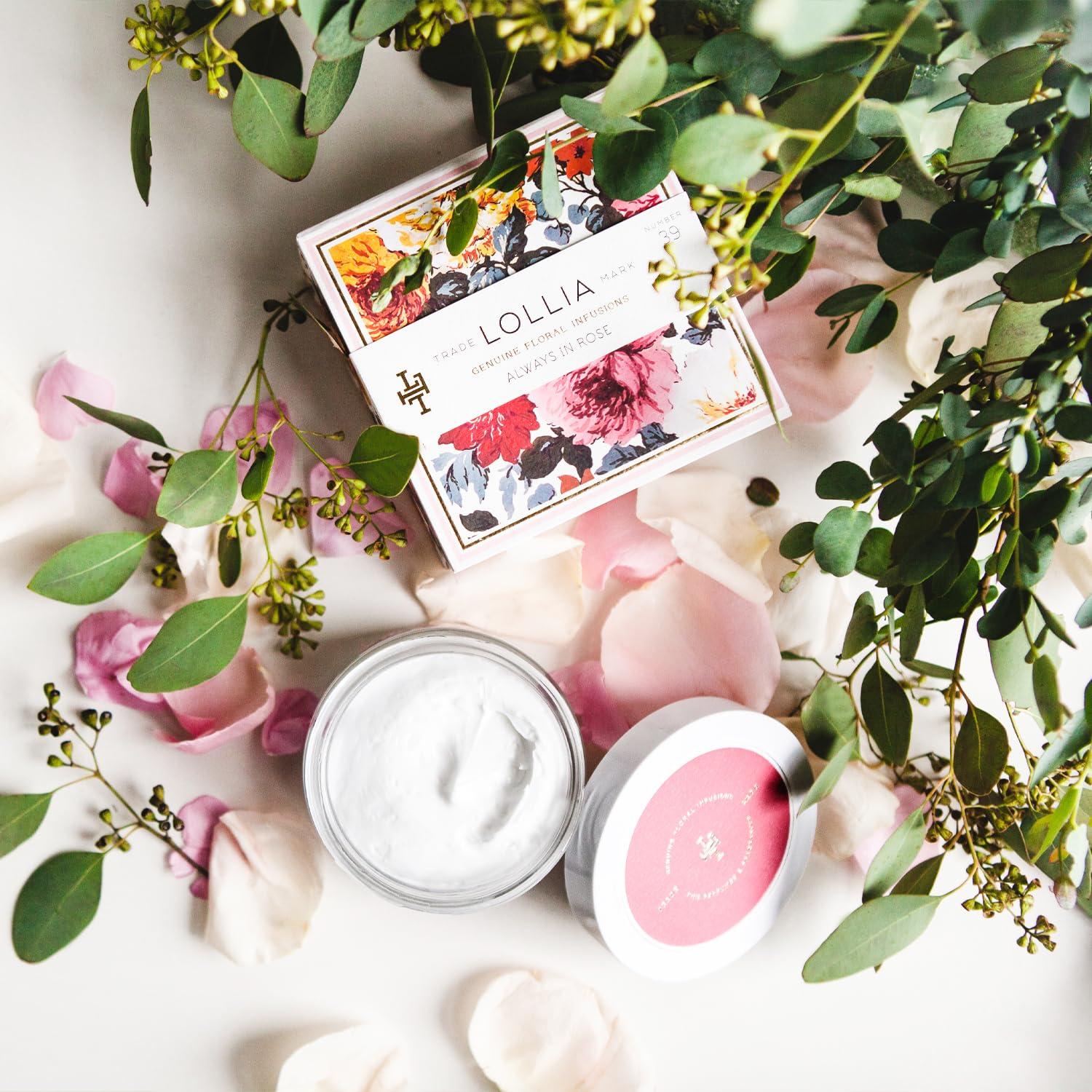 Manteca Corporal Lollia Siempre en Rosa 155 g - Hidratante Floral