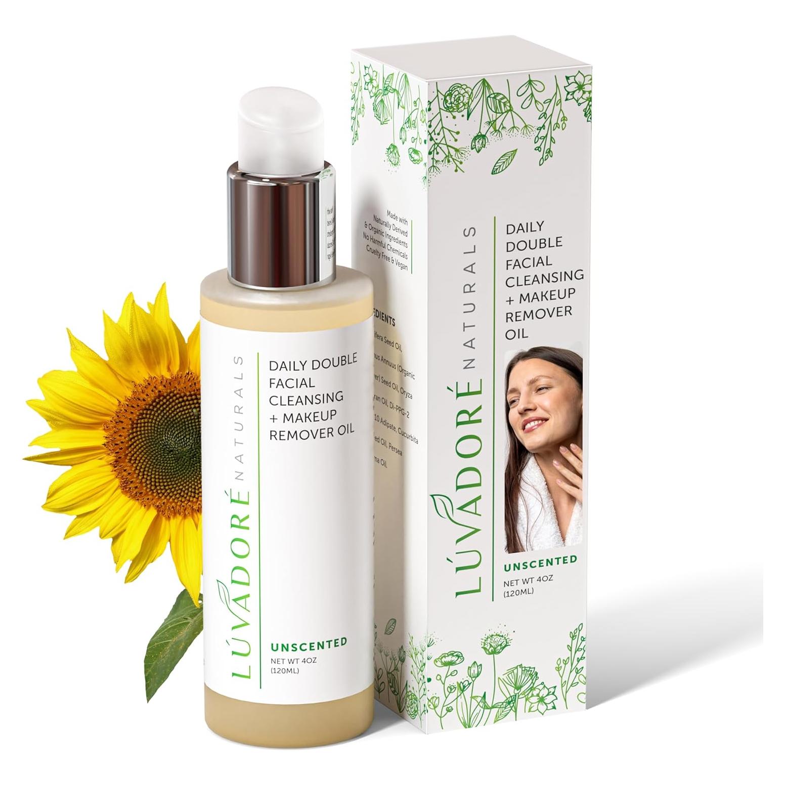 Limpiador Facial Doble Diario Luvadore 2 en 1 Aceite 113g