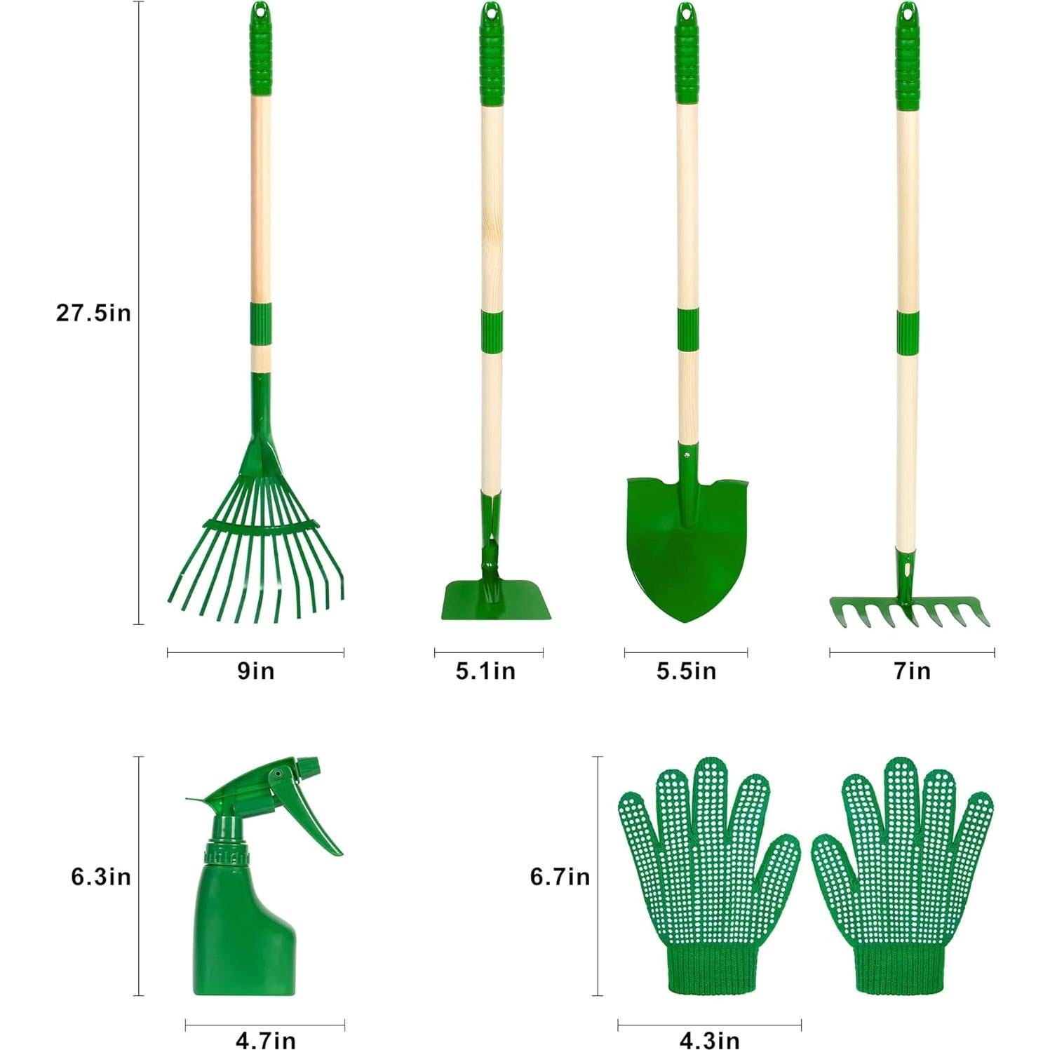 Juego de Herramientas de Jardinería Duckura 6 Piezas para Niños
