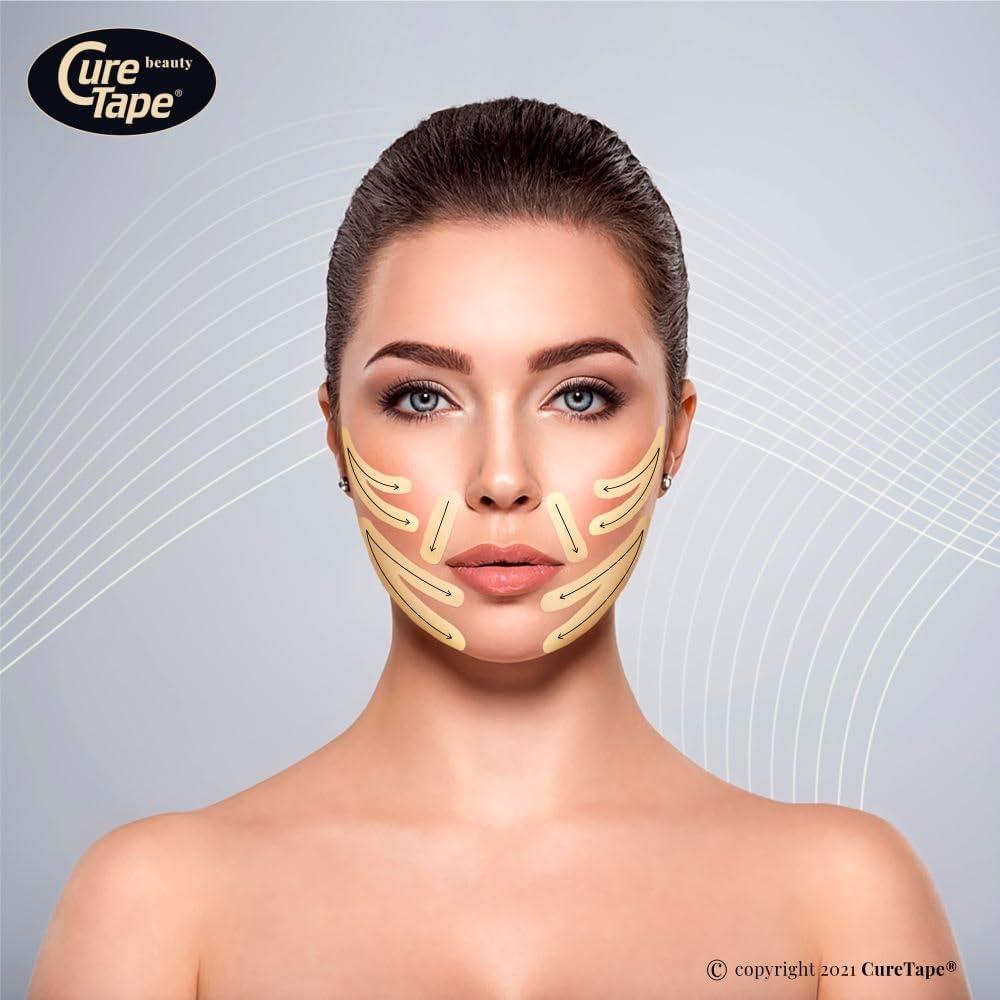 Cinta de Kinesiología CureTape Belleza 2.54cm x 487.68cm Beige