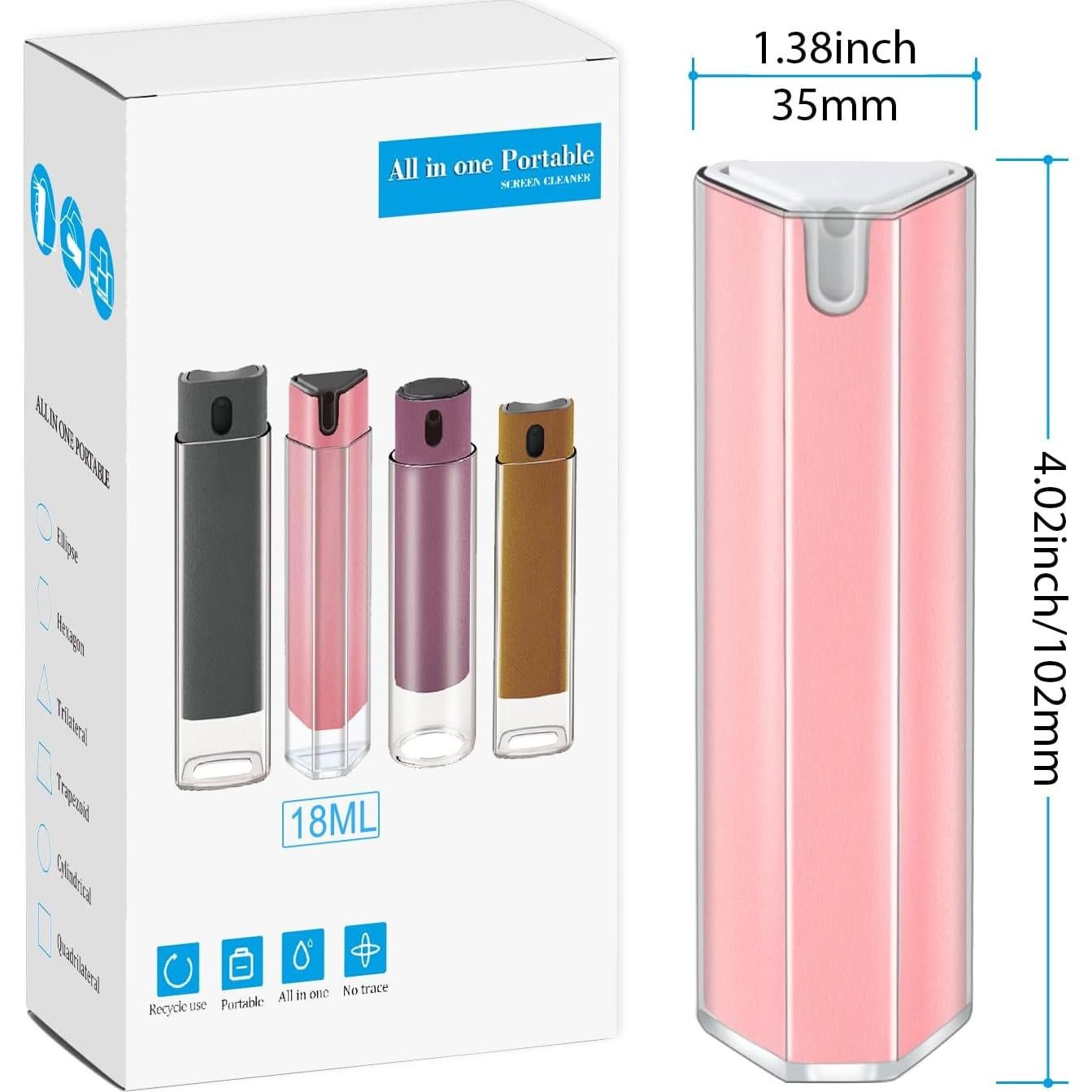 Limpiador de Pantalla JiaTeums 18ml + Recarga 20ml Rosa