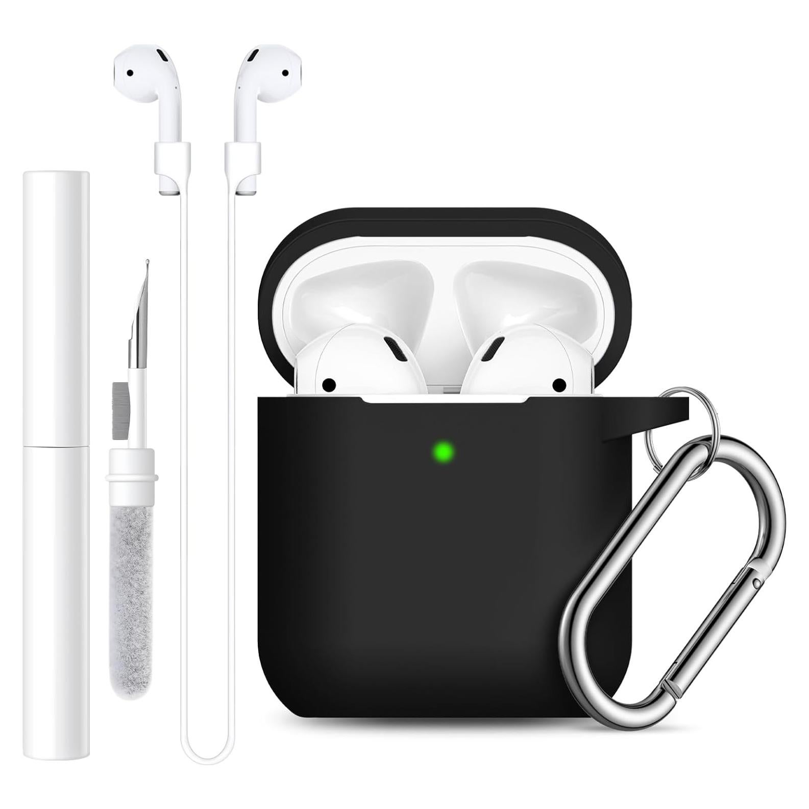 Funda de Silicona Lerobo para AirPods 1/2 con Kit de Limpieza