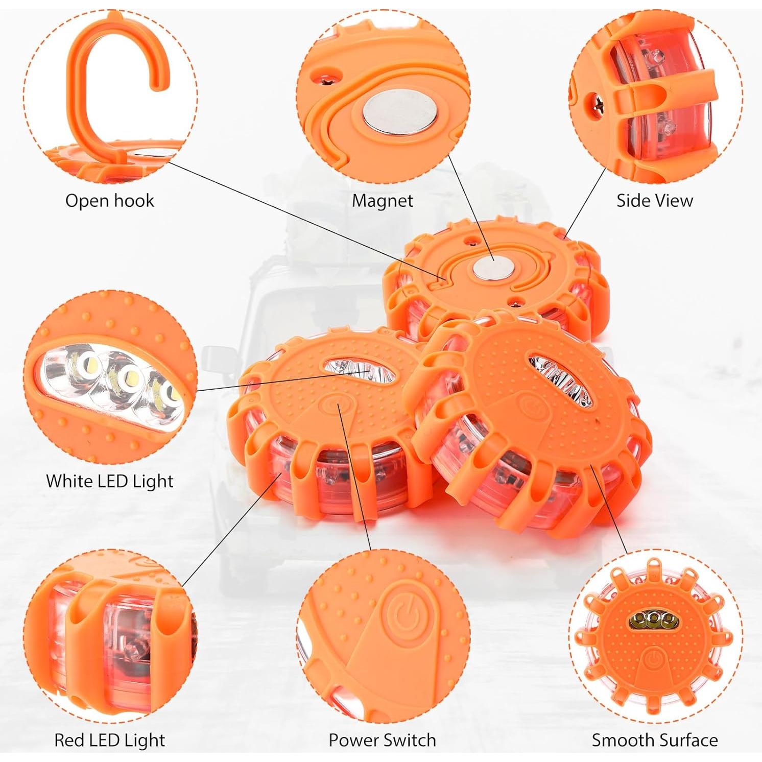 Tallew 8 Luces LED de Emergencia con Imán y Gancho