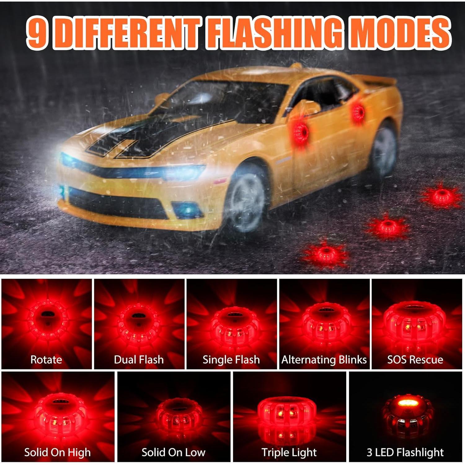 Tallew 8 Luces LED de Emergencia con Imán y Gancho