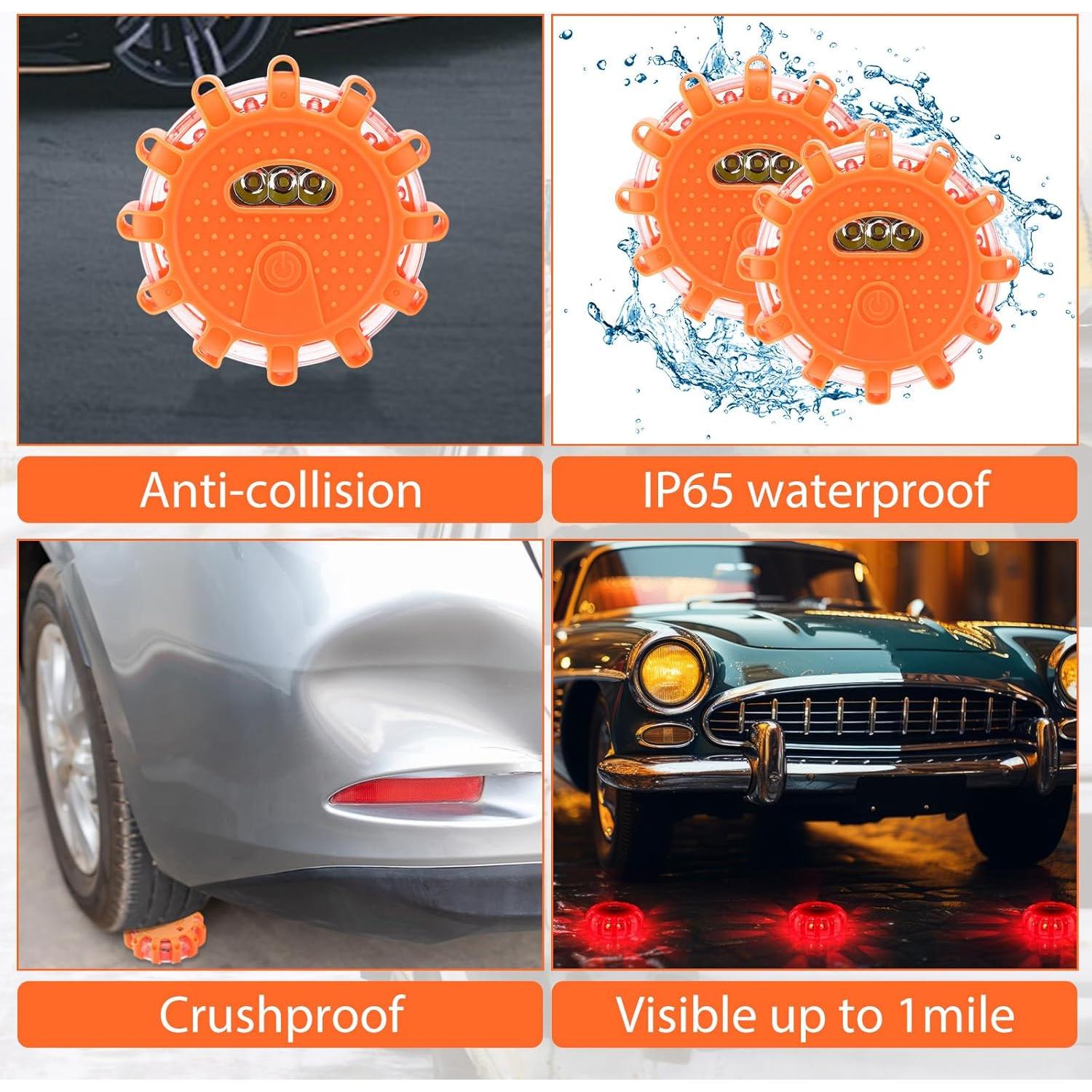 Tallew 8 Luces LED de Emergencia con Imán y Gancho