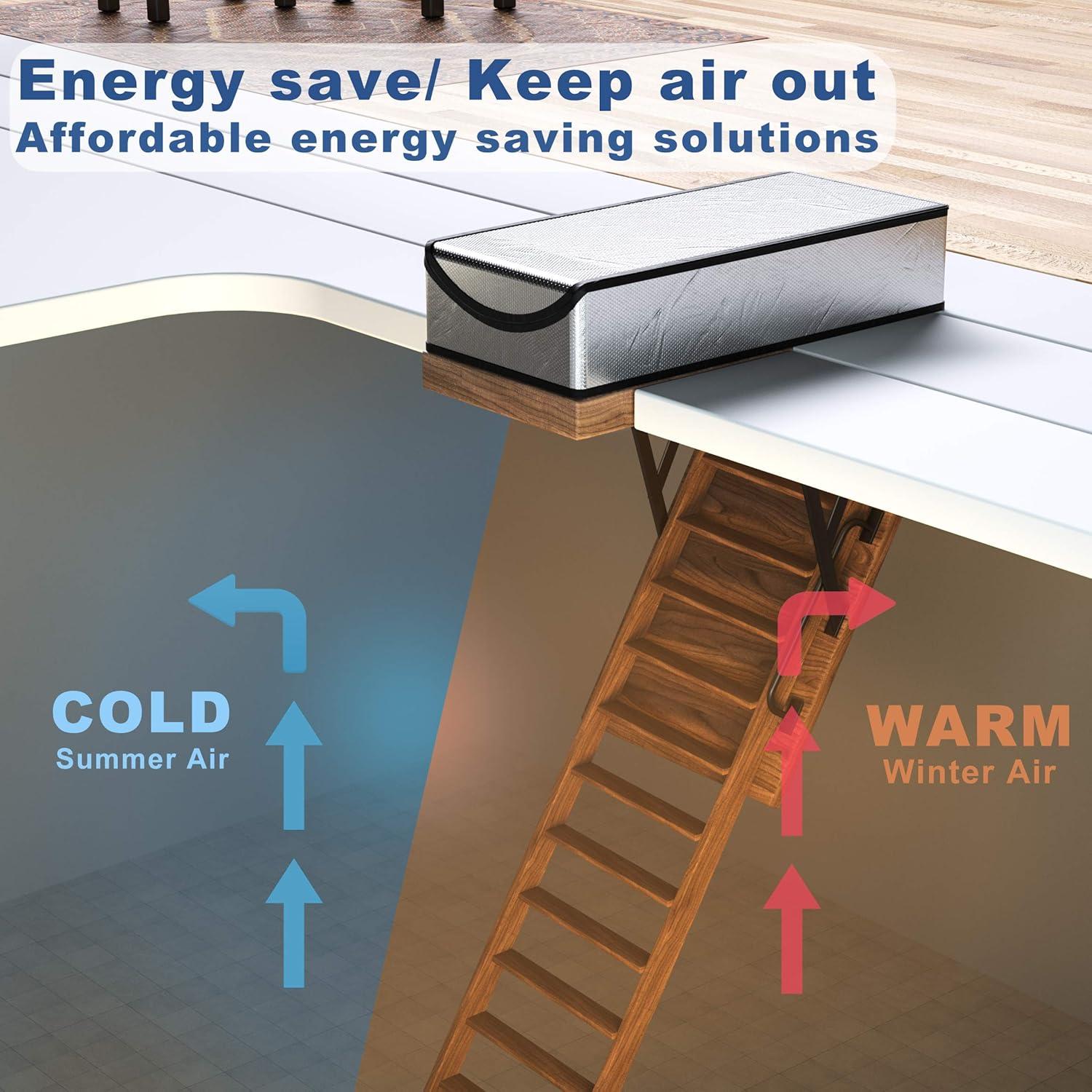 Cubierta de Aislamiento para Escaleras de Ático LEMOONE 63.5x137.2cm