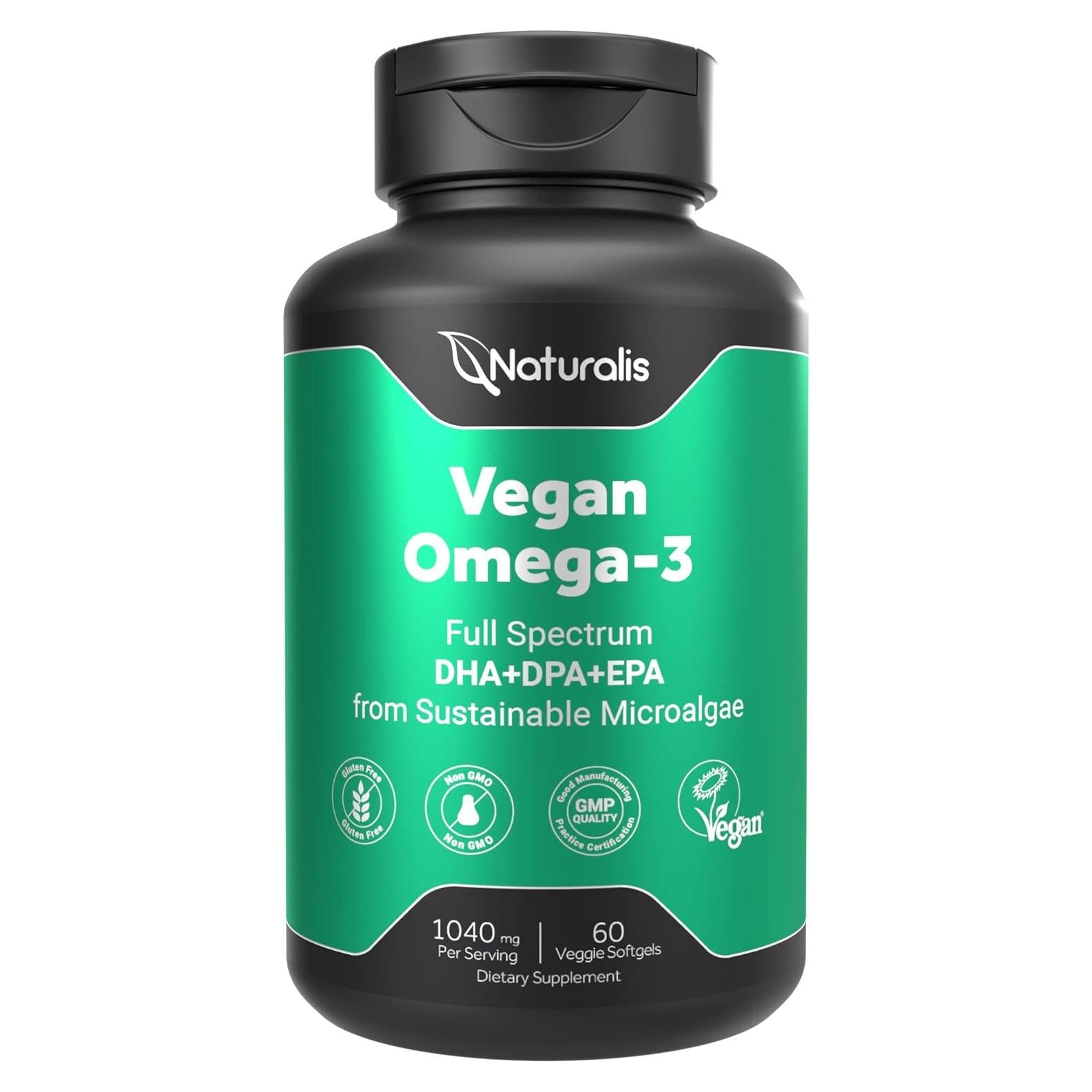 Omega 3 Vegano Naturalis 60 Cápsulas Blandas DHA EPA DPA