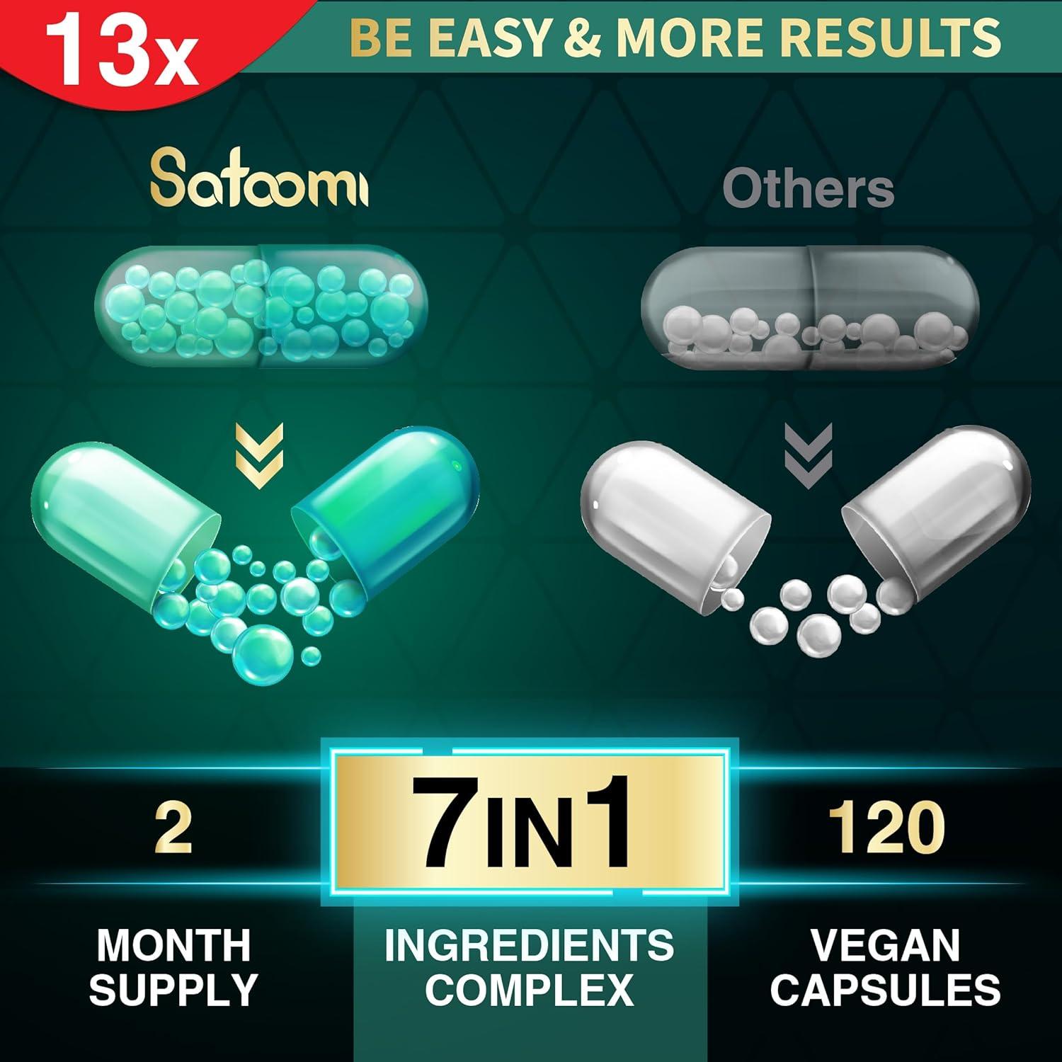 Cápsulas de Té Verde Satoomi 13200mg - 120 Unidades