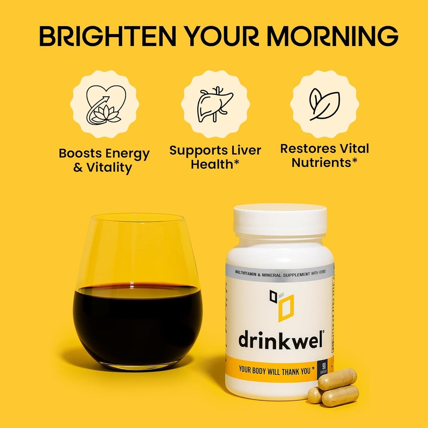 Drinkwel Suplemento Multivitamínico 30 Cápsulas - Limpieza Hígado