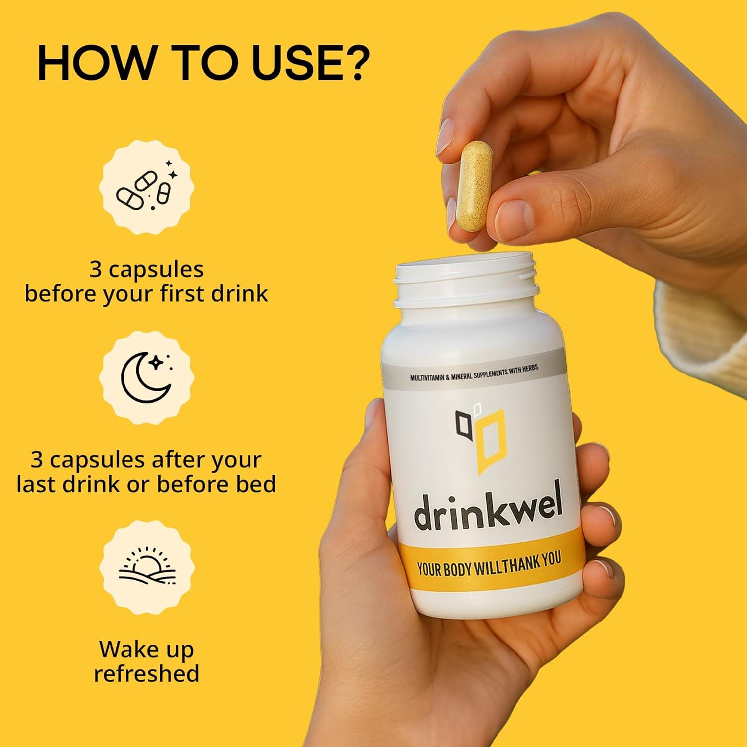 Drinkwel Suplemento Multivitamínico 30 Cápsulas - Limpieza Hígado