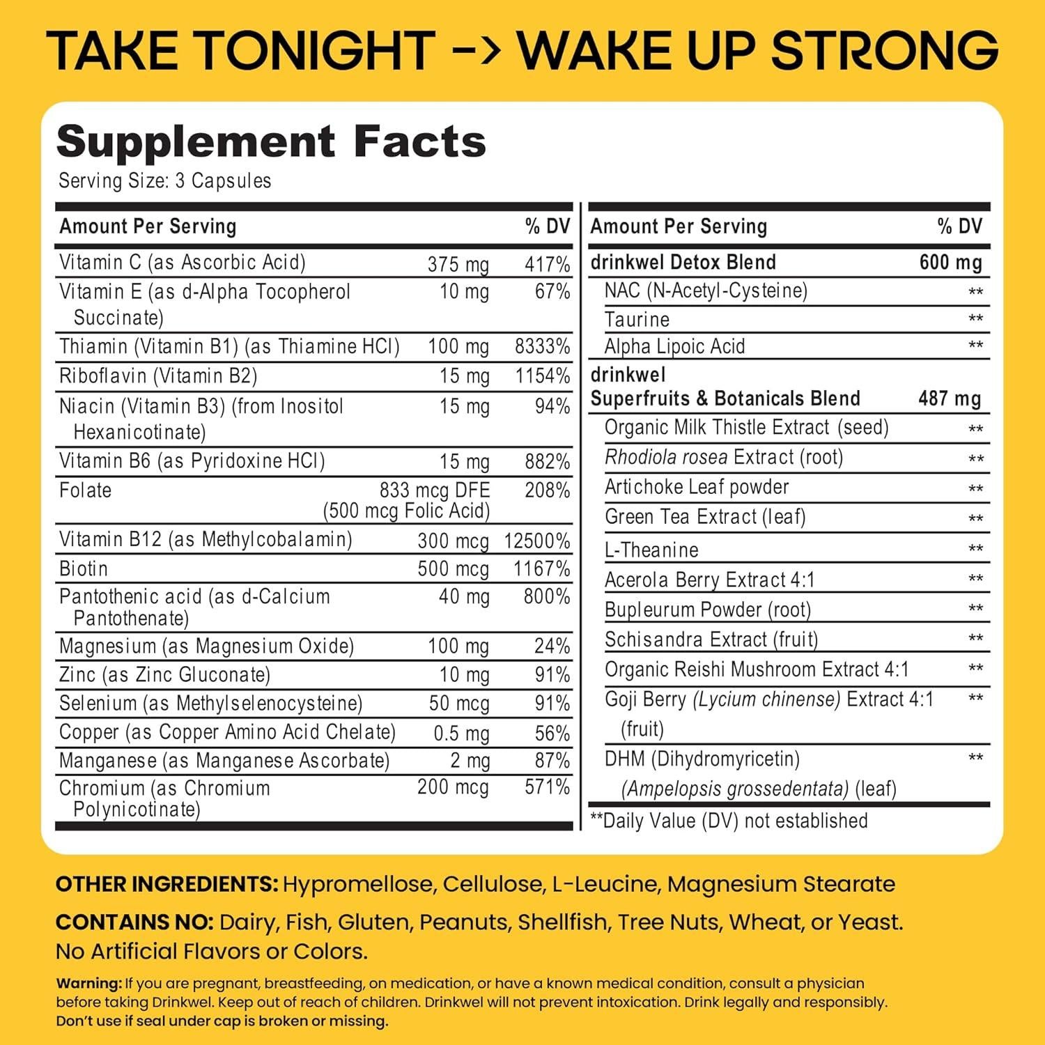 Drinkwel Suplemento Multivitamínico 30 Cápsulas - Limpieza Hígado