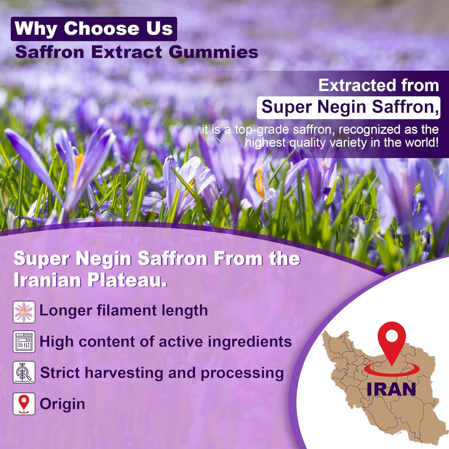 Gominolas de Azafrán y Glicinato de Magnesio 60 Unidades