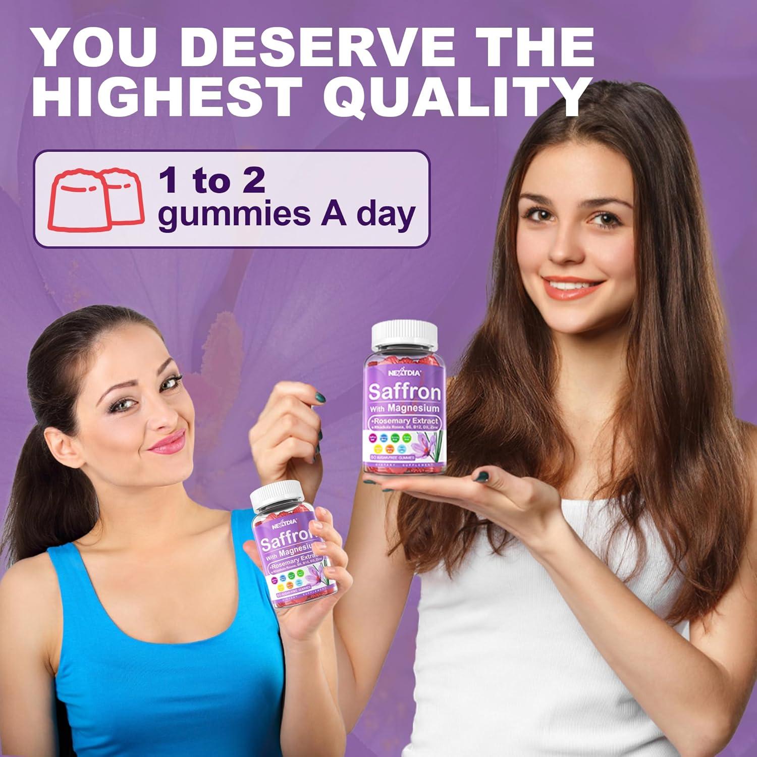 Gominolas de Azafrán y Glicinato de Magnesio 60 Unidades