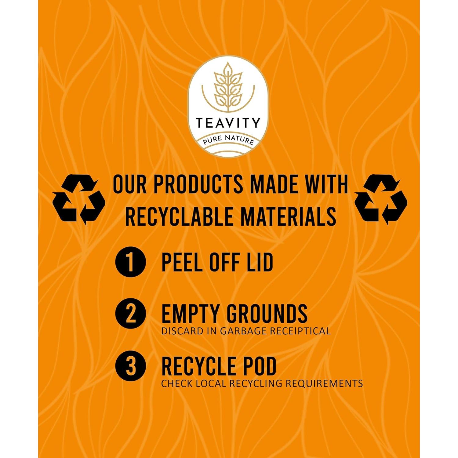 Cápsulas de Té de Manzanilla Orgánica Teavity - 36 Unidades