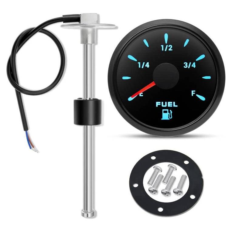 Kit Sensor de Combustible y Manómetro ARTILAURA 5" Negro