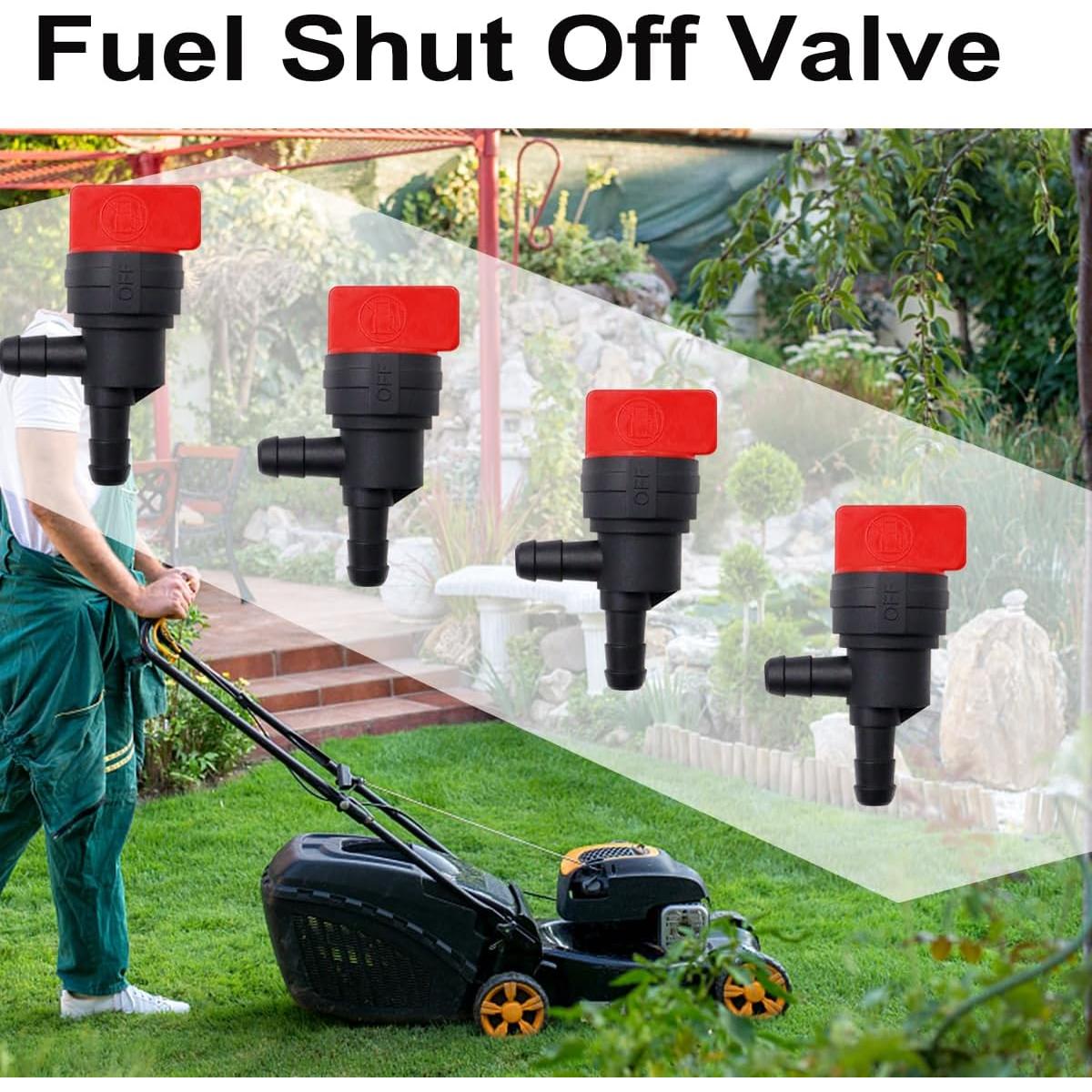 Válvula de Cierre de Combustible Taiss 90° 3PCS 1/4"