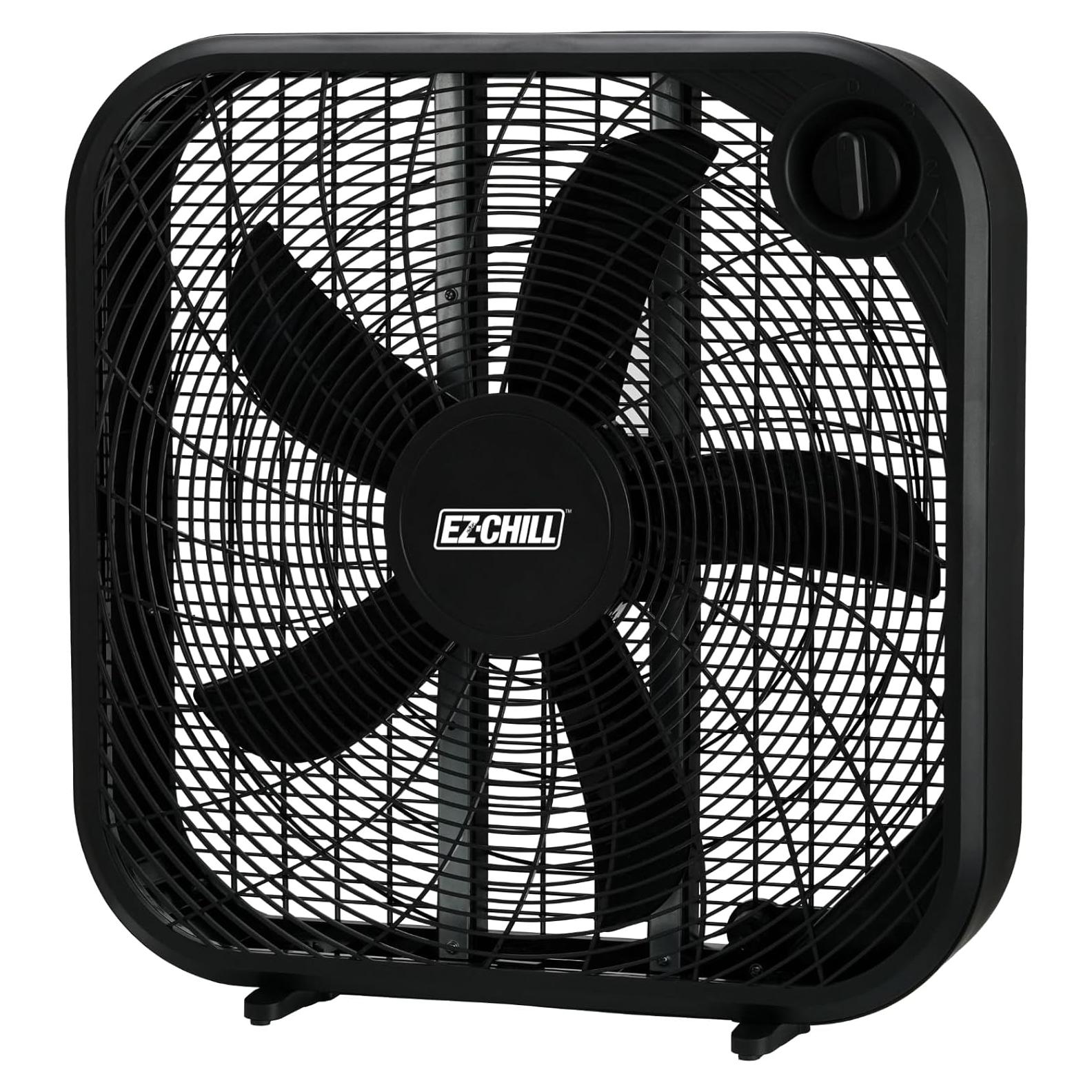 Ventilador de Caja EZ-CHILL 20" 3 Velocidades Negro