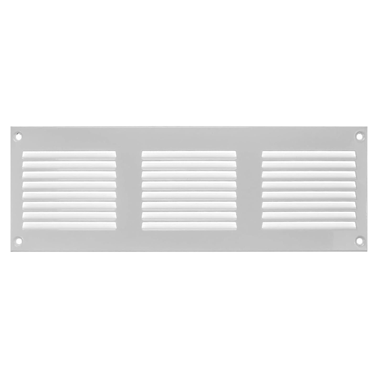 Cubierta de Ventilación 30 x 10 cm Metal Blanco con Pantalla
