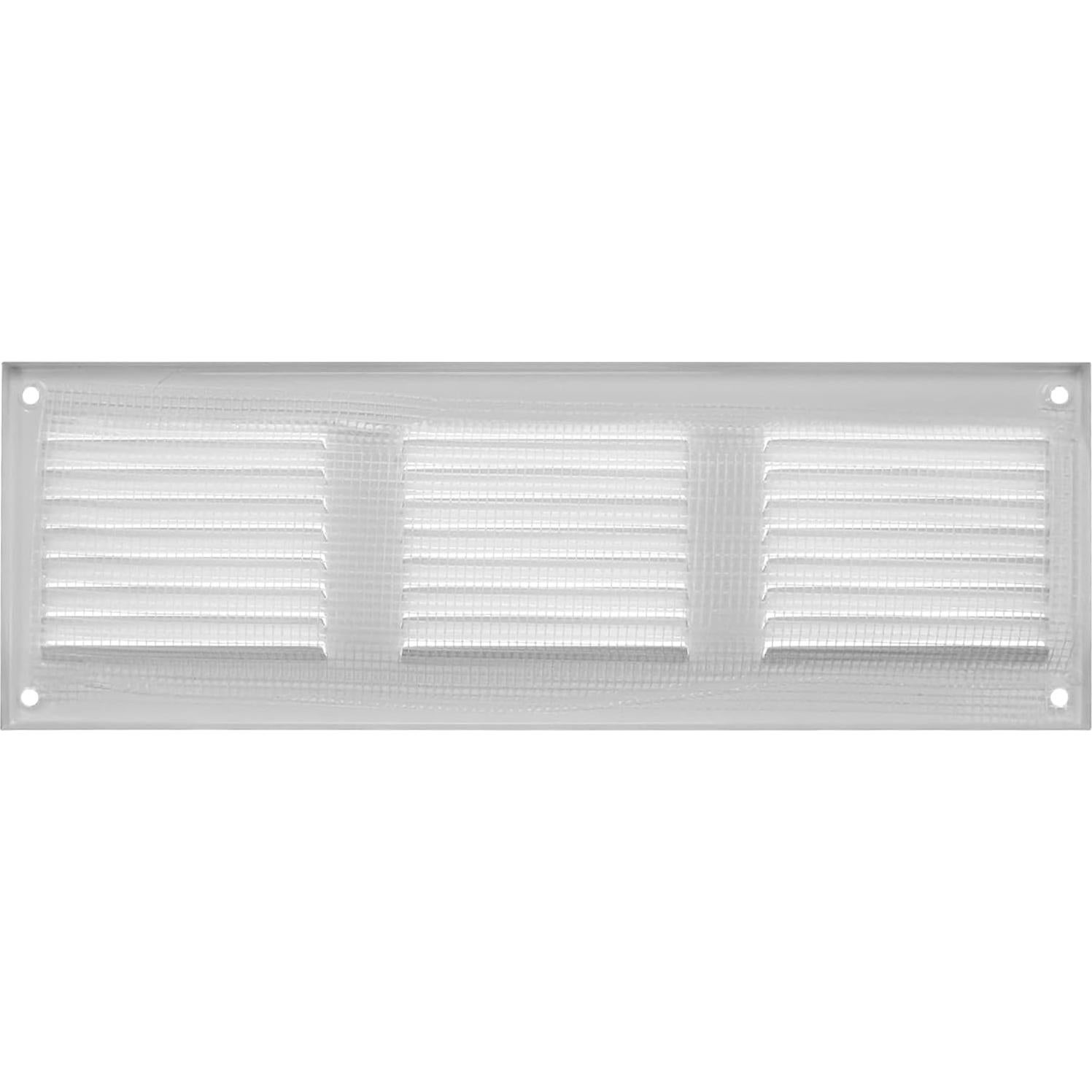 Cubierta de Ventilación 30 x 10 cm Metal Blanco con Pantalla